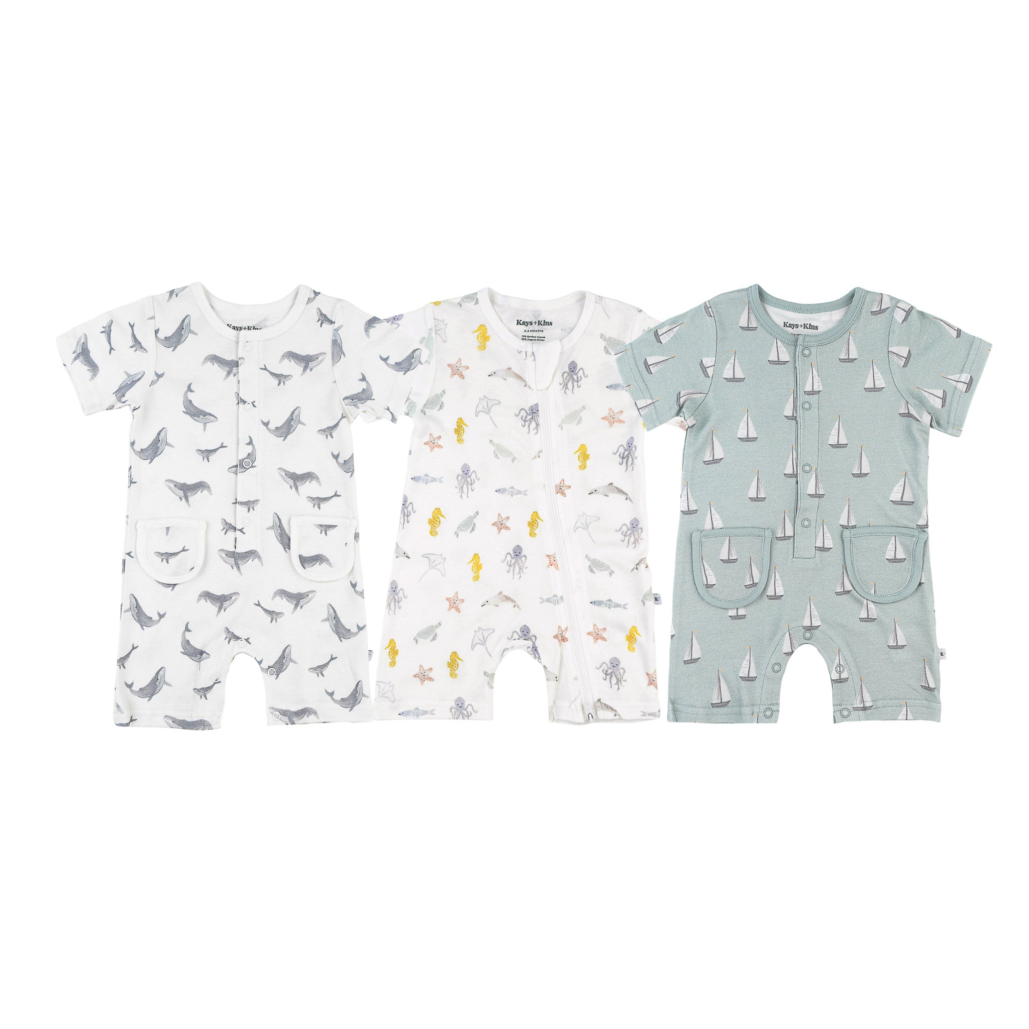 3-Pack Zipsuits