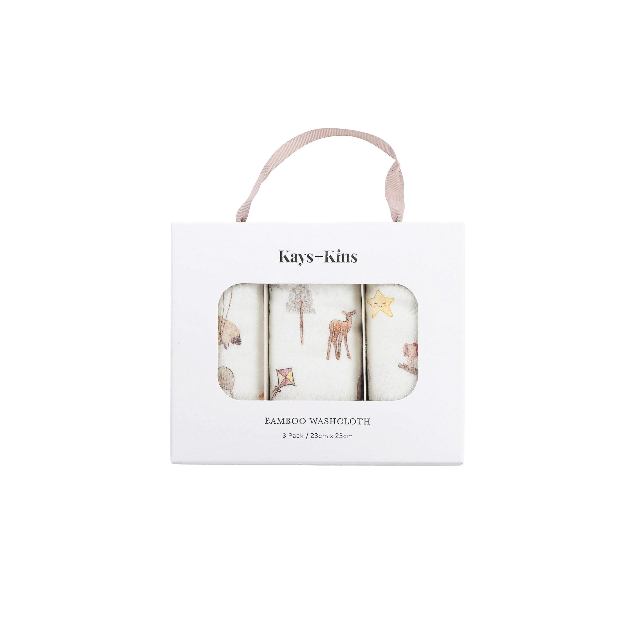 3-Pack Bamboo Washcloth-Little Wonders