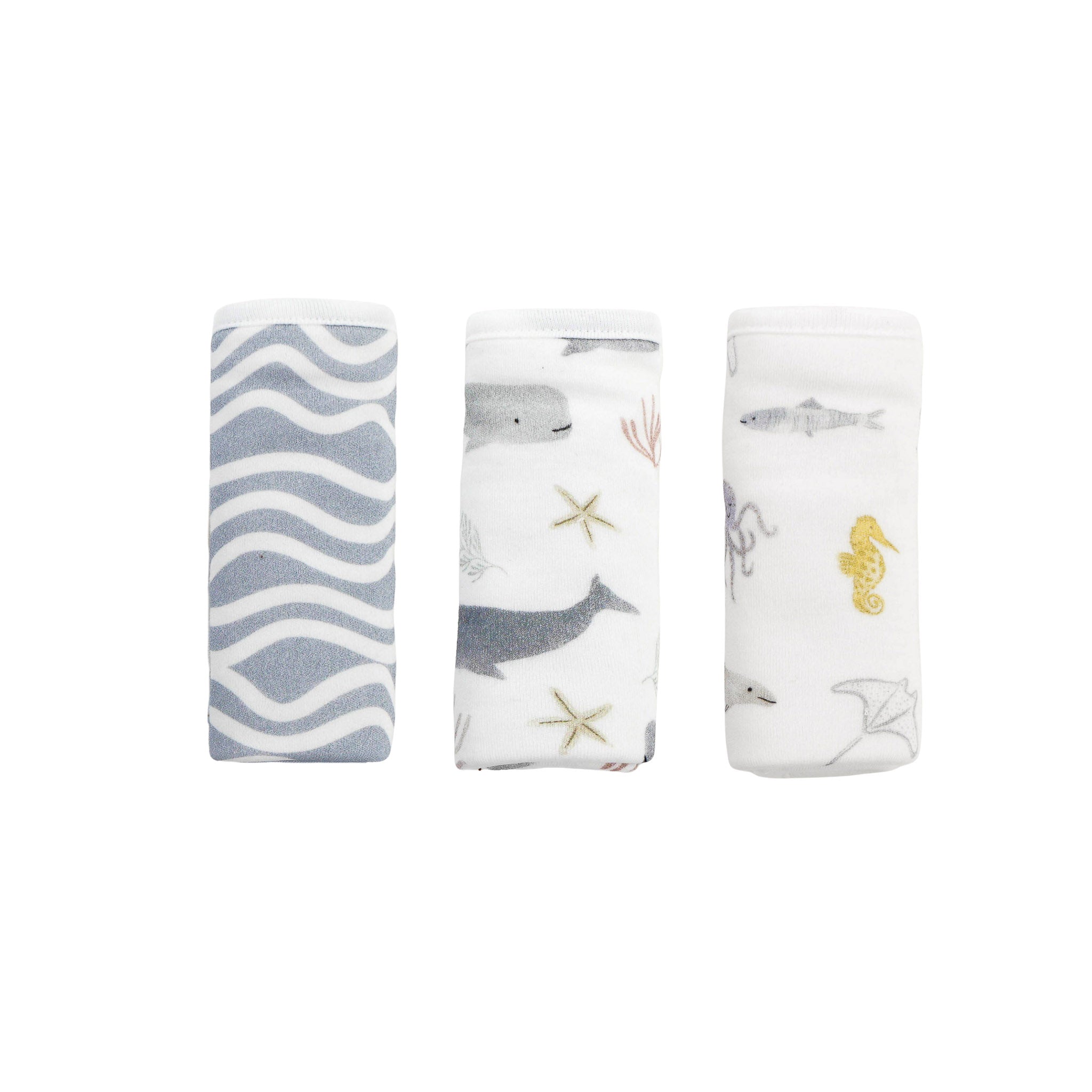 3-Pack Bamboo Washcloth-By The Sea