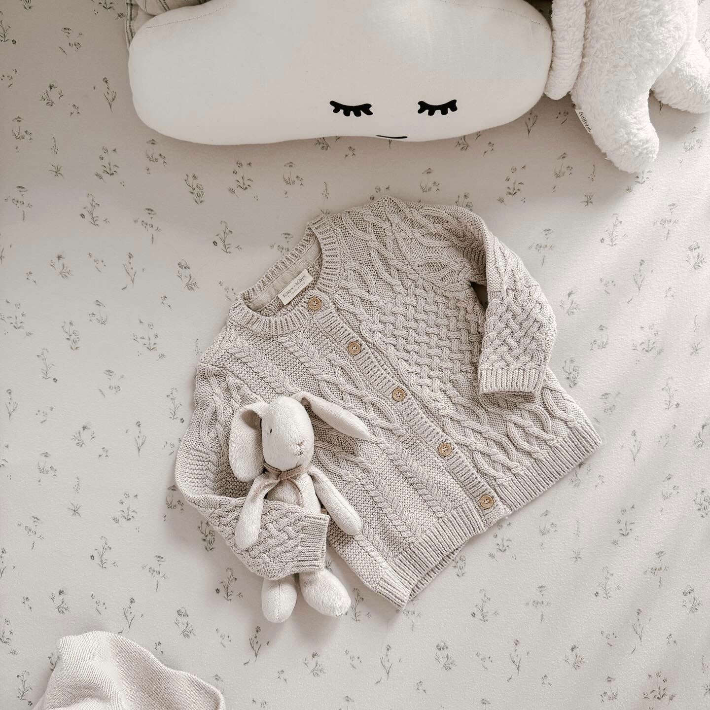 Cable Knit Cardigan - Earth