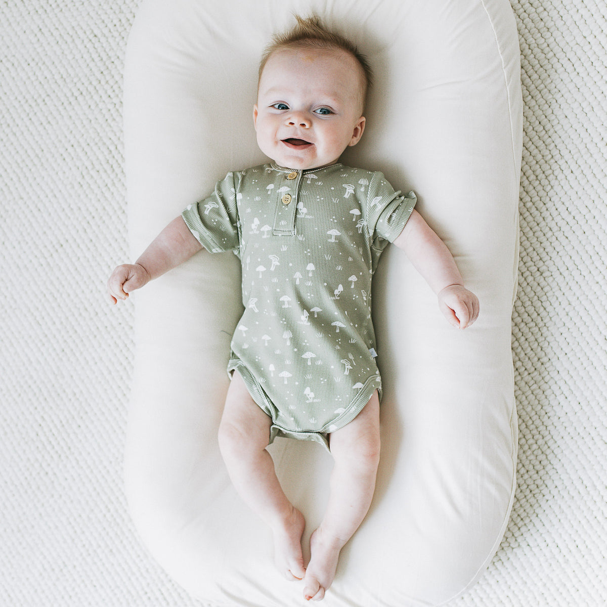 Ribbed Bodysuit - Mosswood