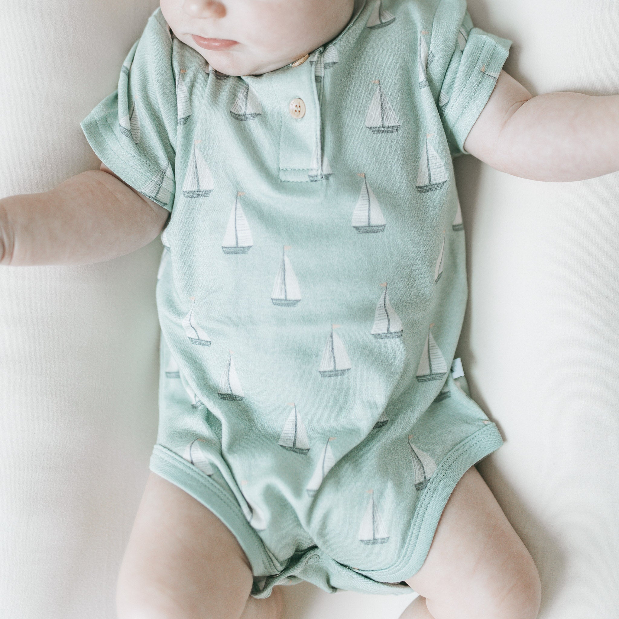 Organic Bodysuit - Sail Away
