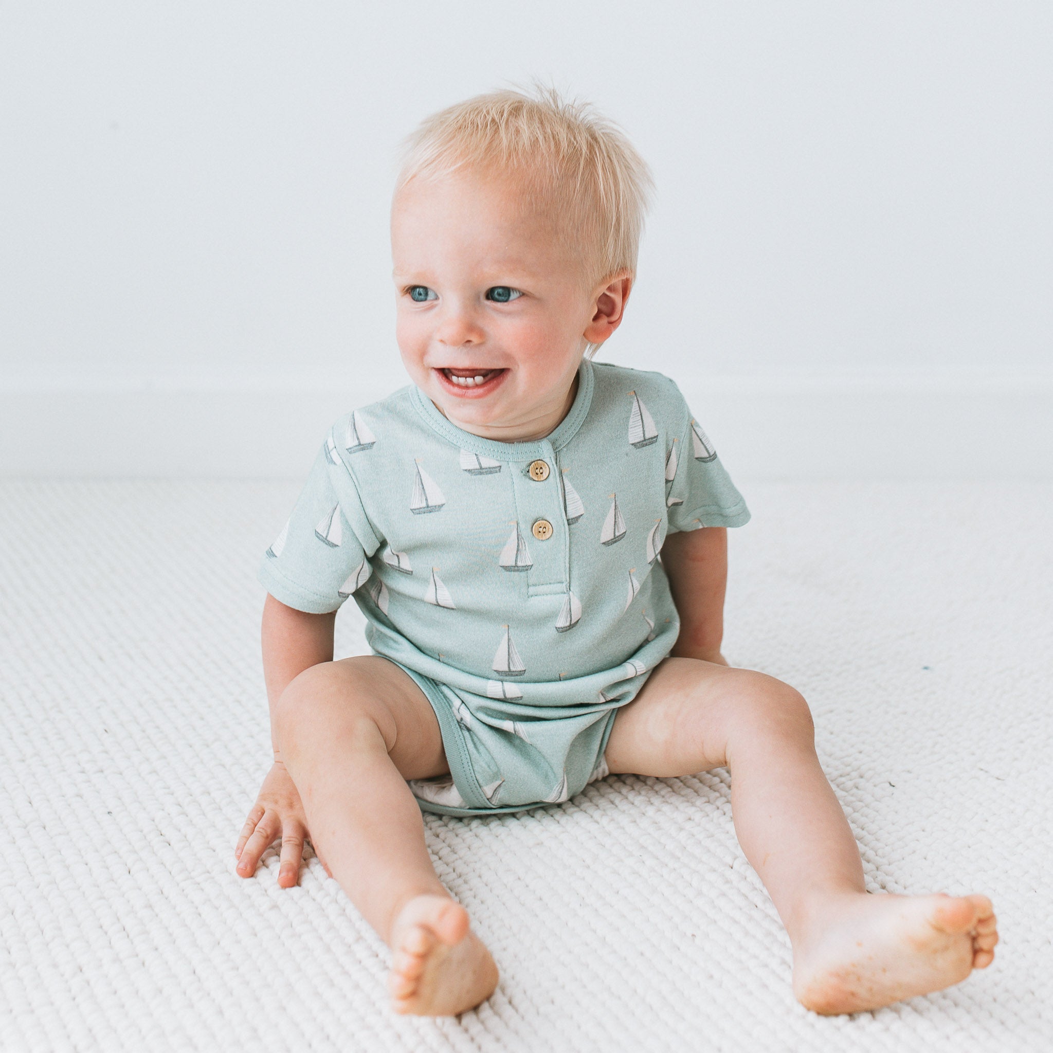 Organic Bodysuit - Sail Away
