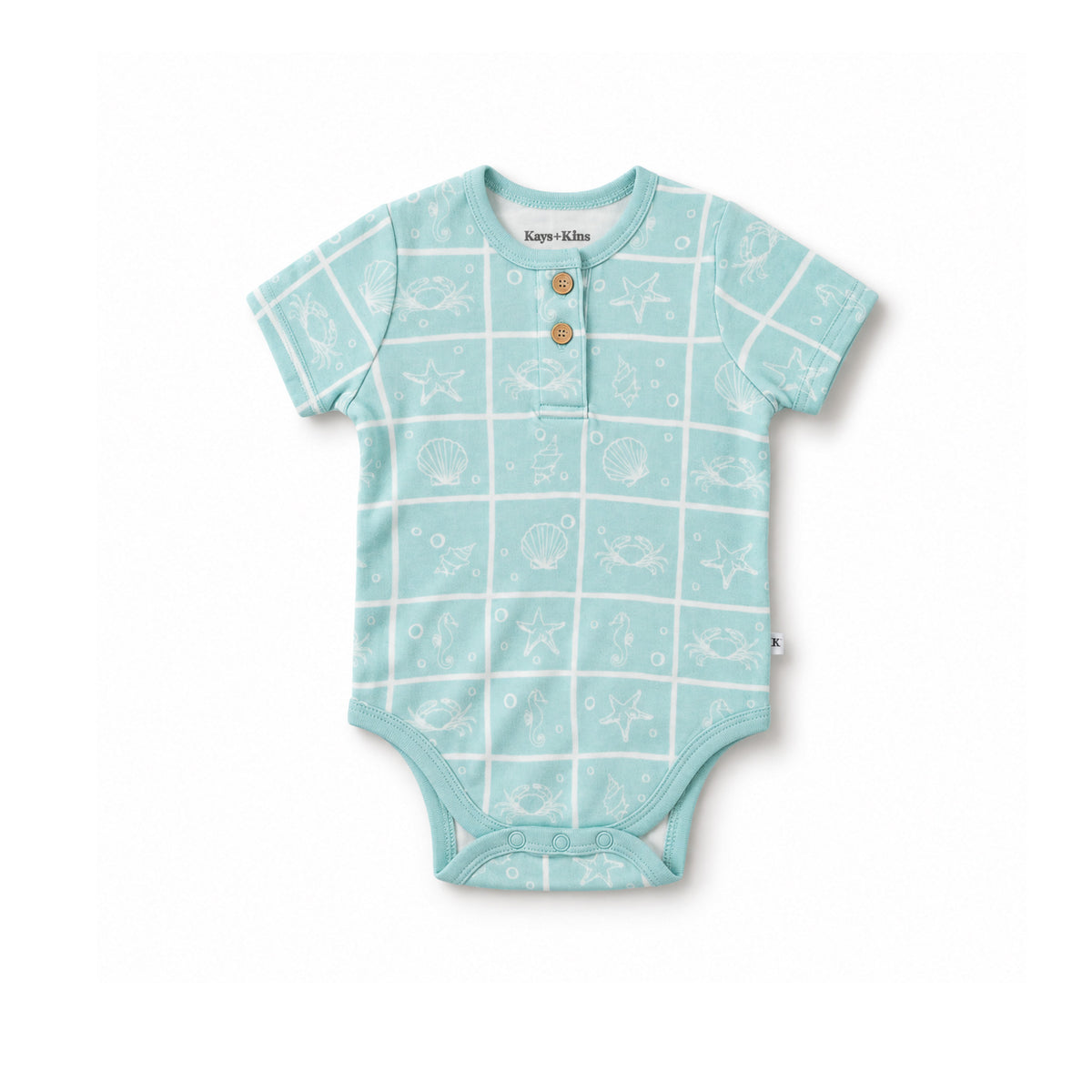 Organic Bodysuit - Sea Foam