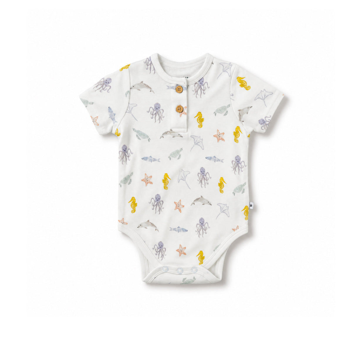 Organic Bodysuit - Sea Friends