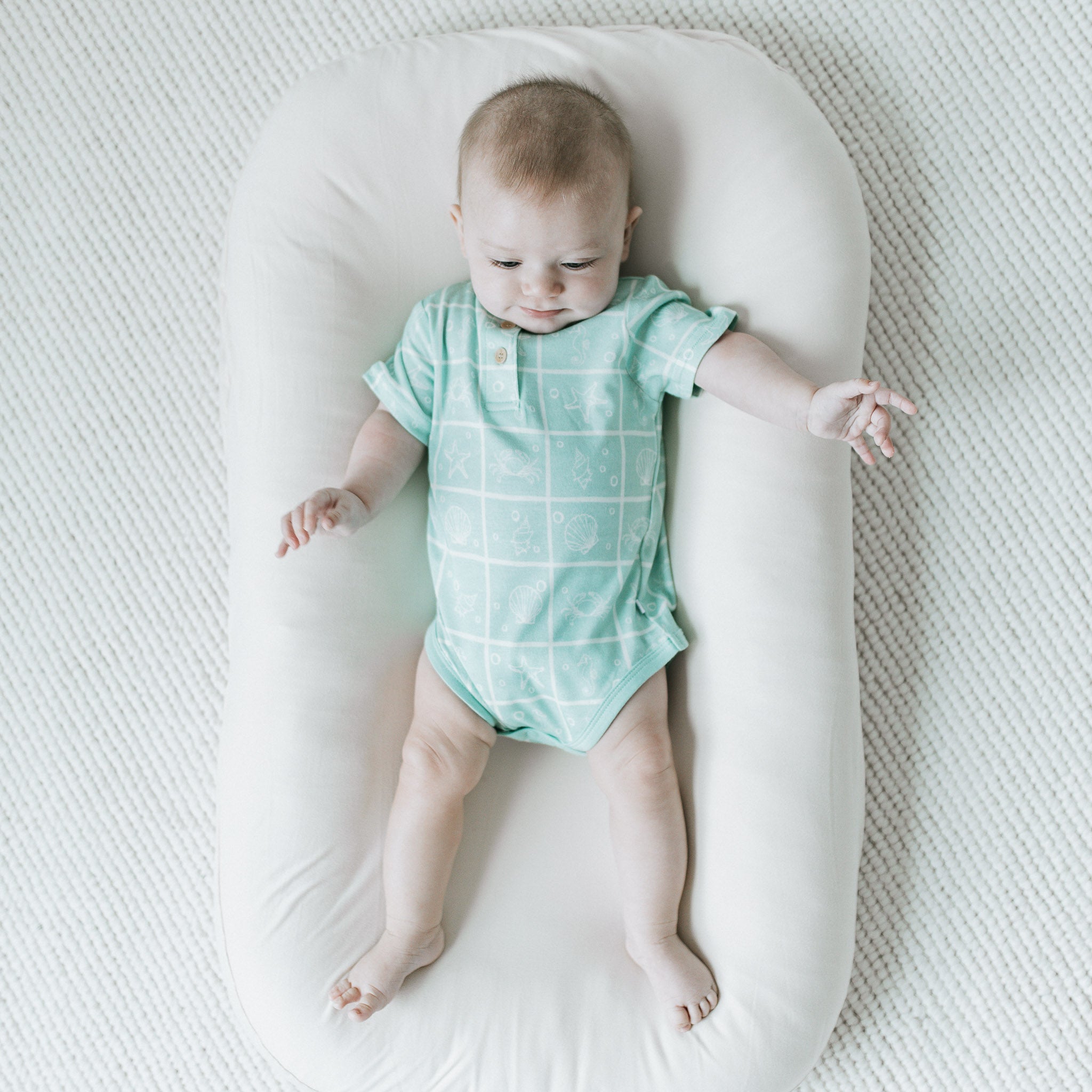 Organic Bodysuit - Sea Foam