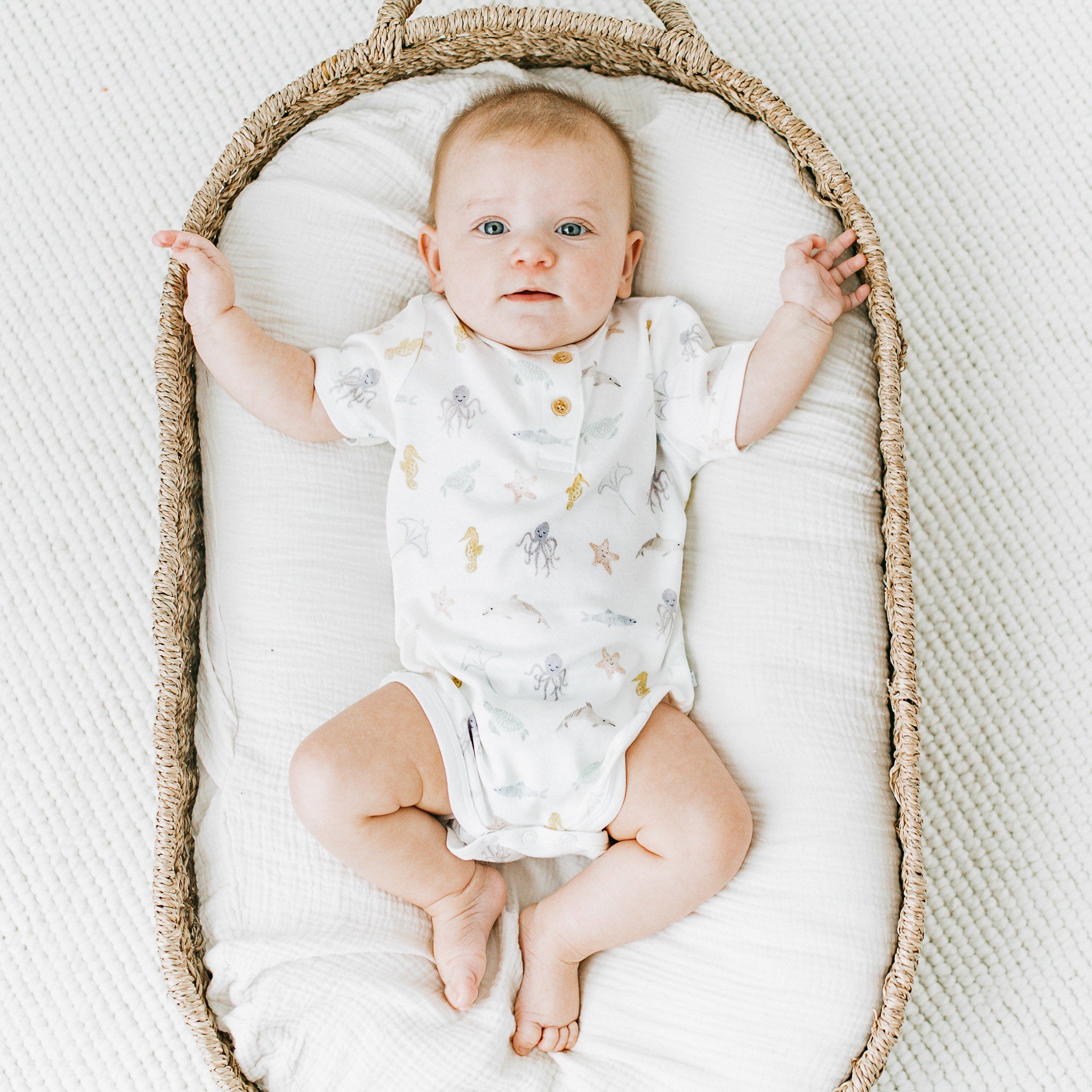 Organic Bodysuit - Sea Friends