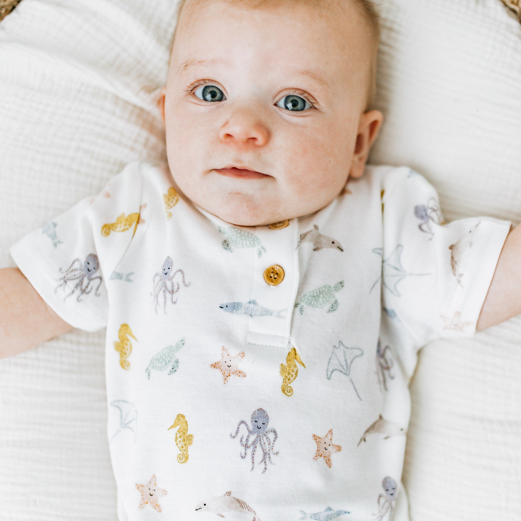Organic Bodysuit - Sea Friends