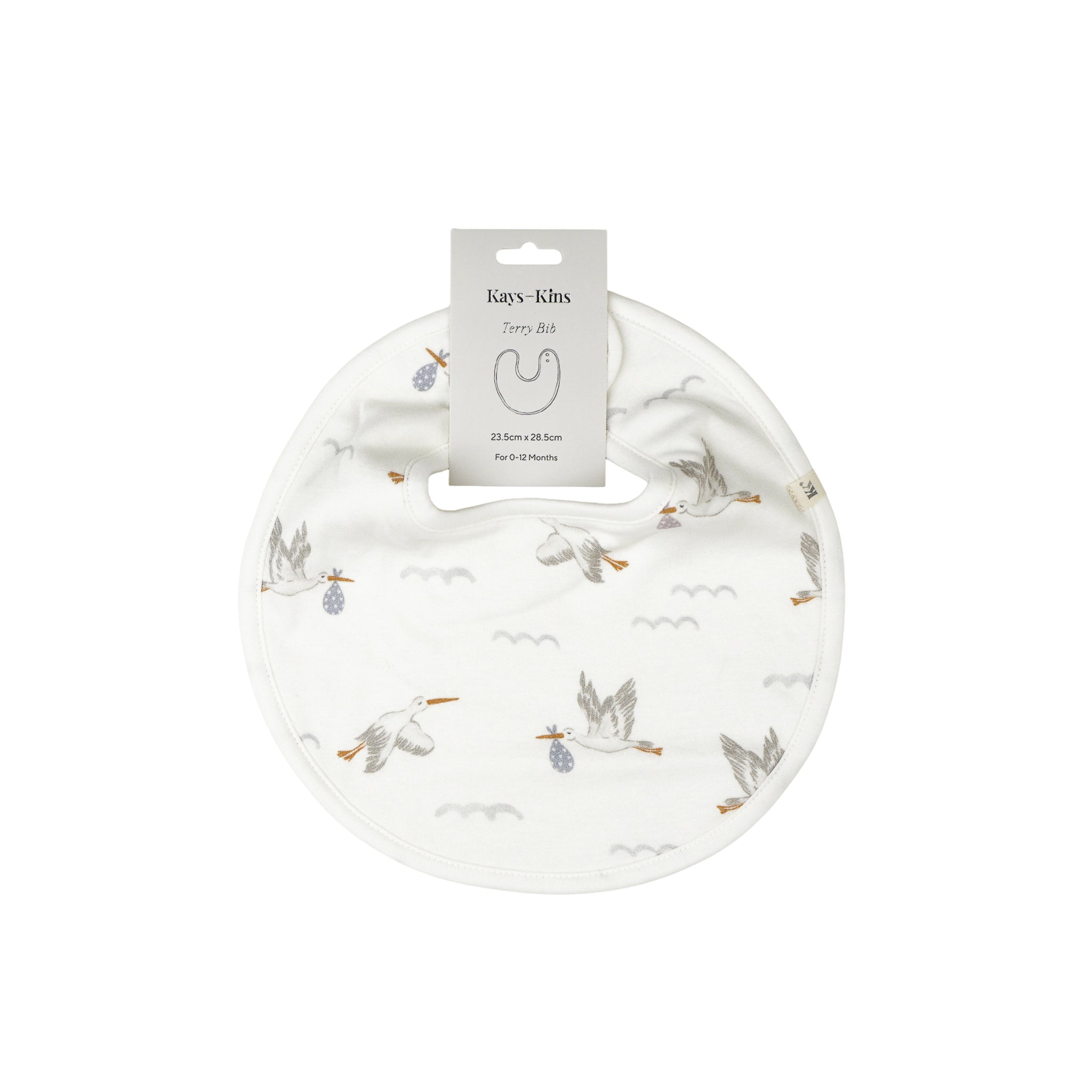 Terry Bib - Stork