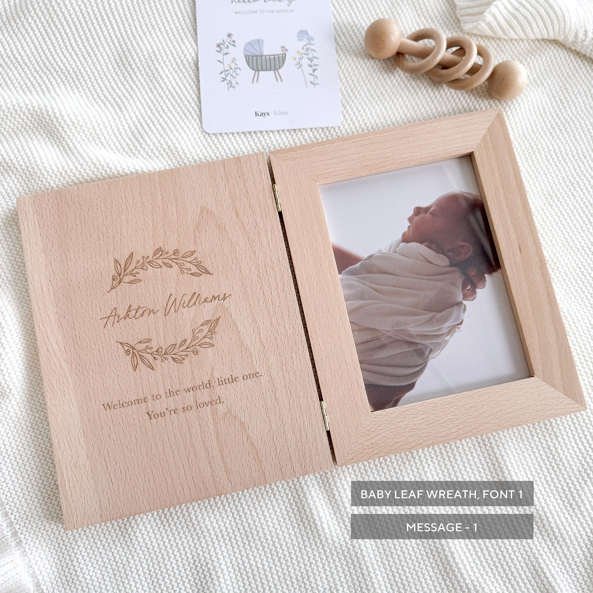 Personalised Wooden Photo Frame