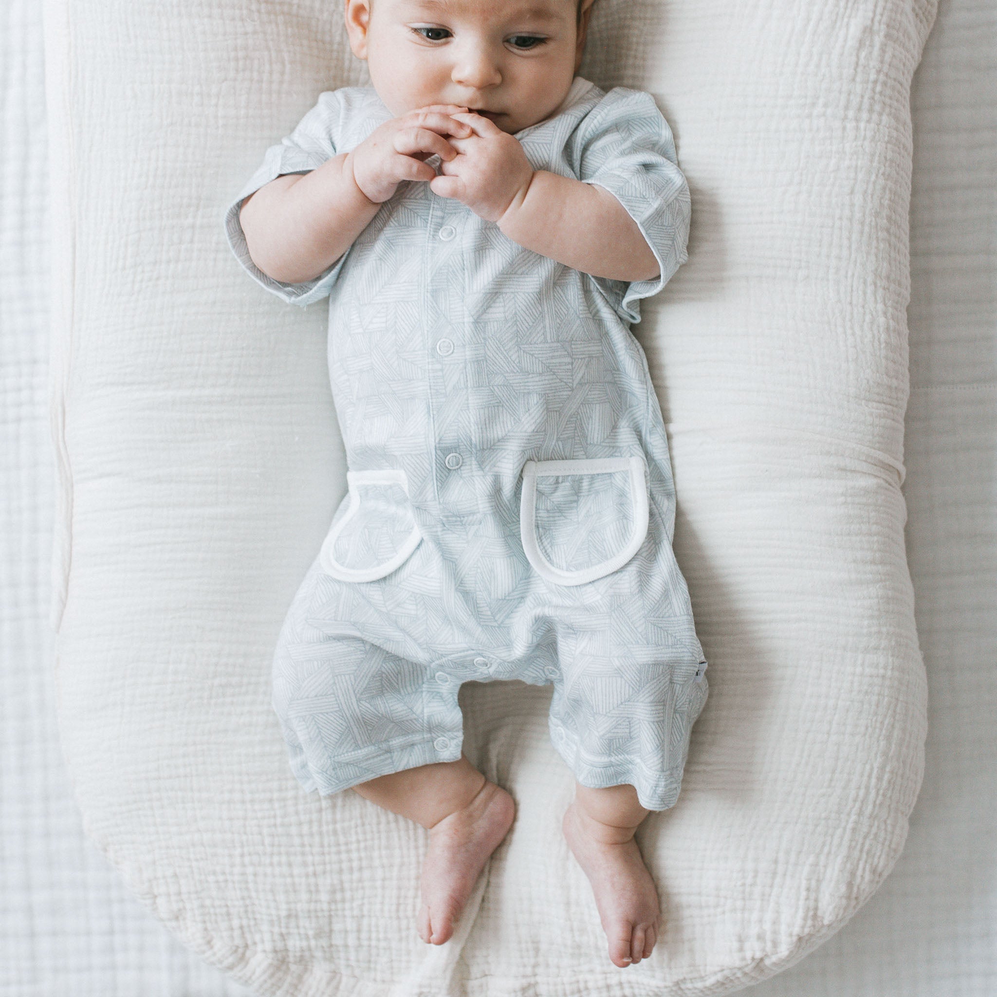 Buttoned Romper - Weavelle