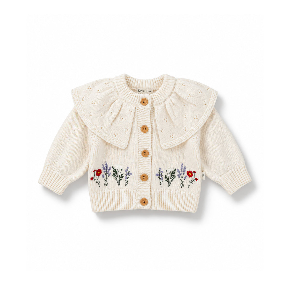 Floral Embroidered Cardigan