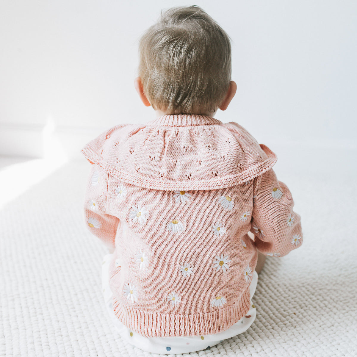 Embroidered Cardigan - Daisies