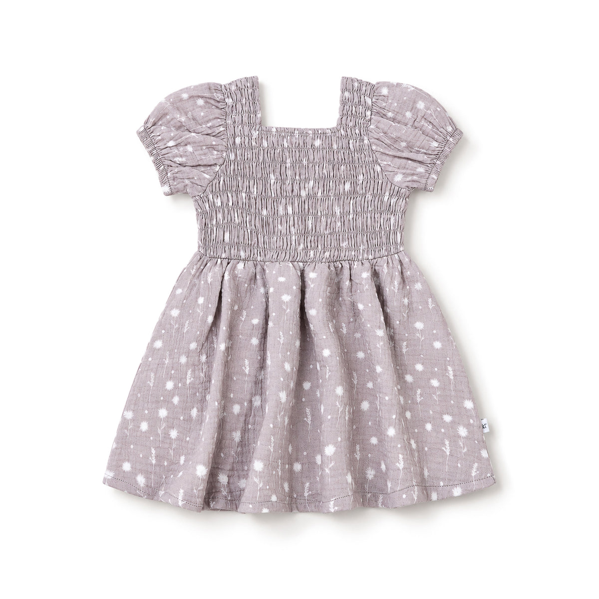 Puff Sleeves Dress - Sprig