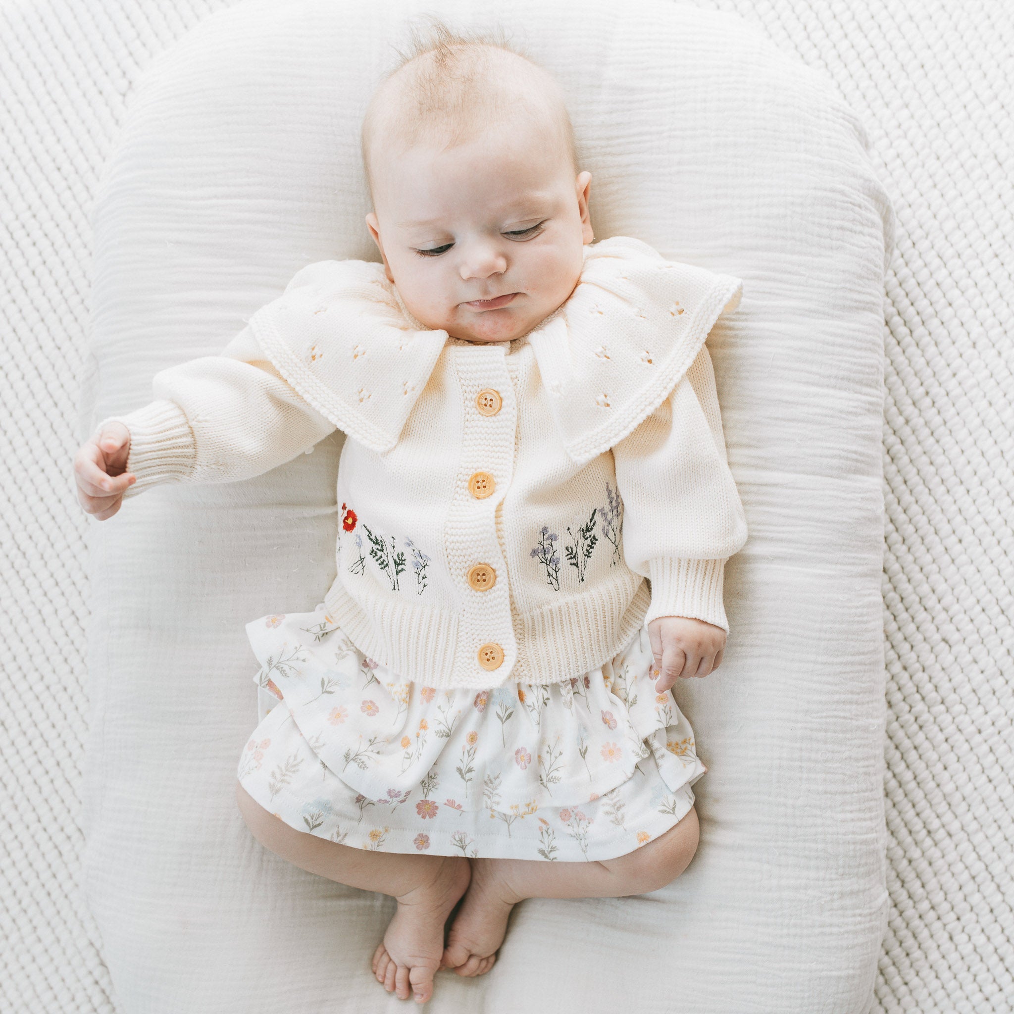Floral Embroidered Cardigan