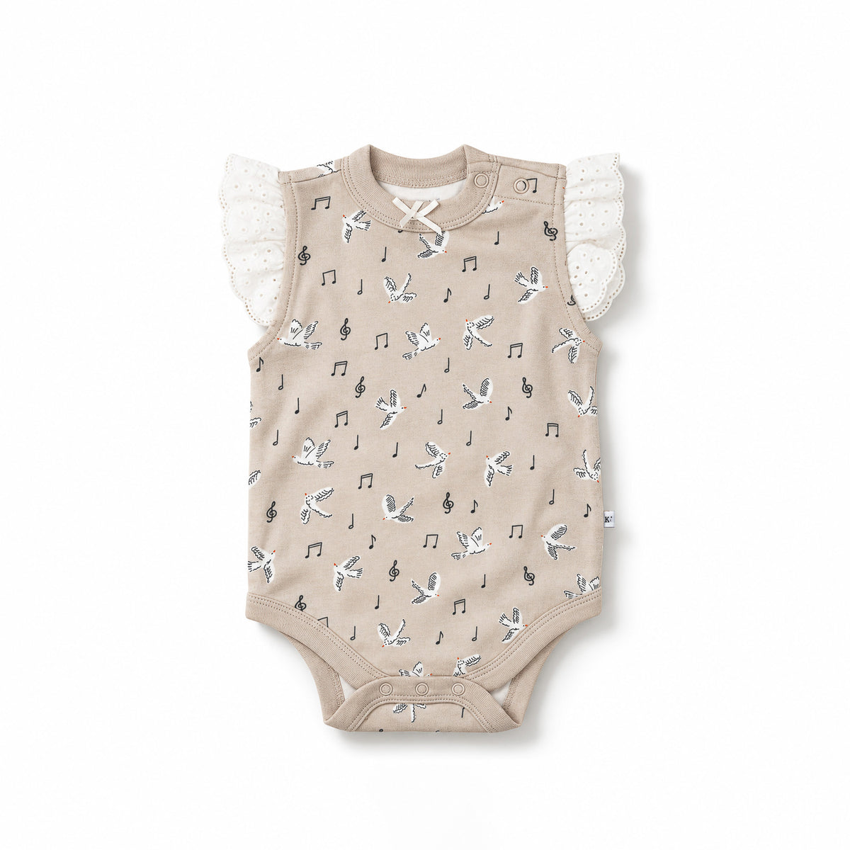 Frilled Bodysuit - Singing Bird