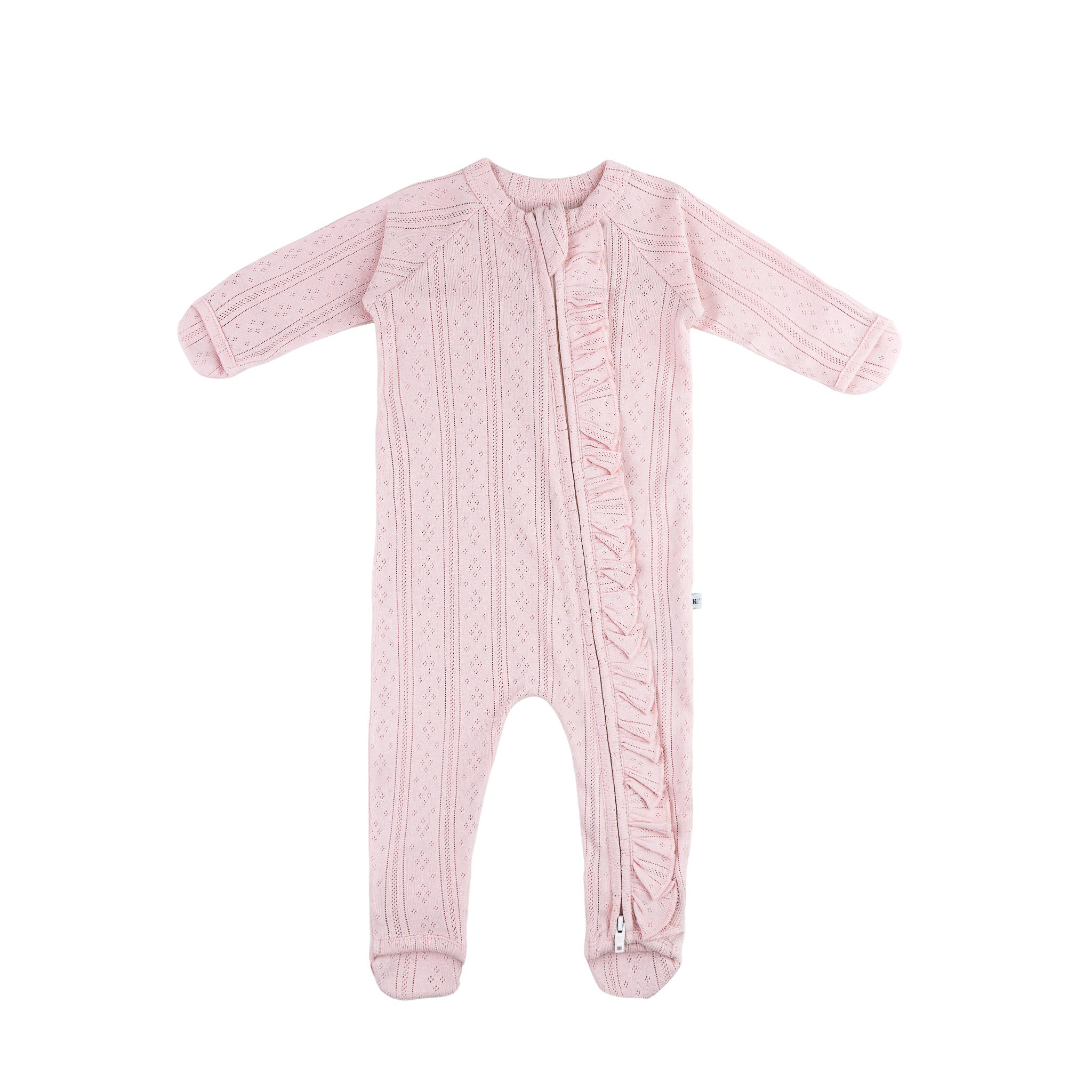 Pointelle Frilled Growsuit - Potpurri