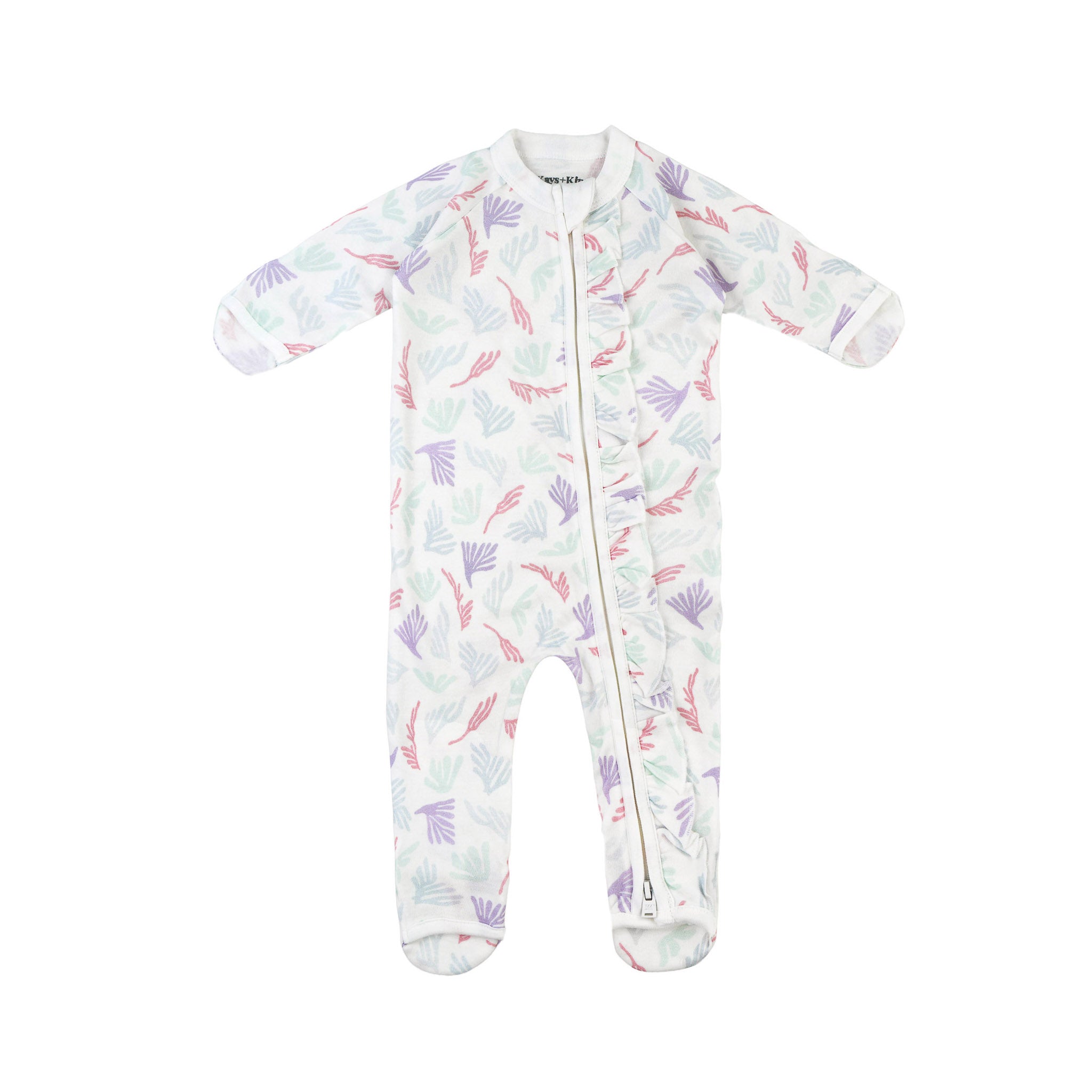 Frilled Growsuit - Pastel Reef