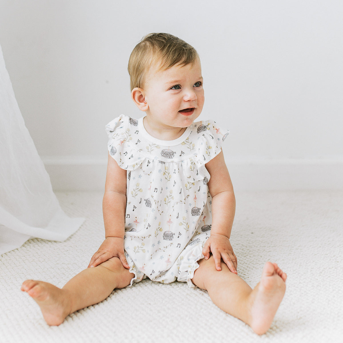 Frilled Playsuit - Ballet Reverie