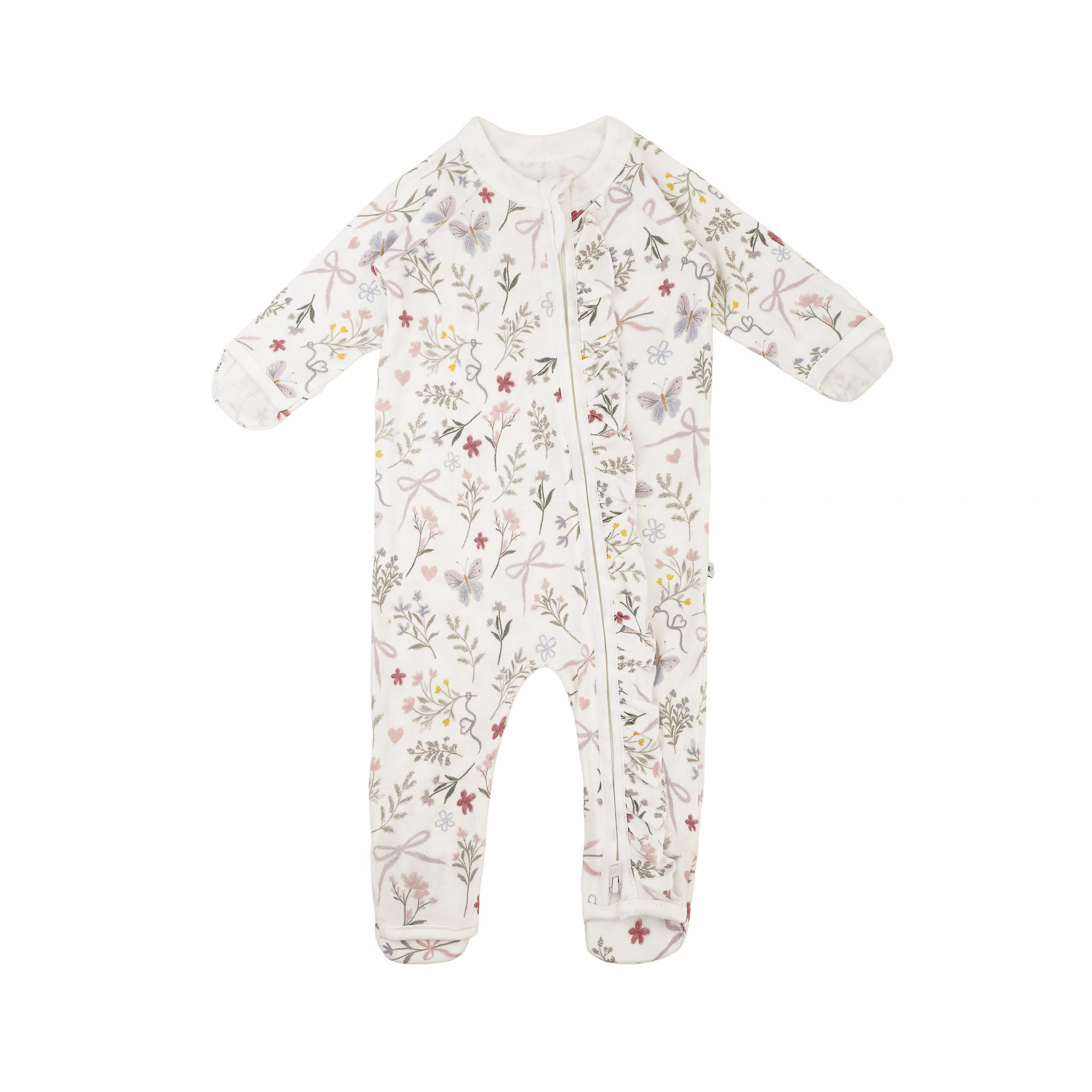 Frilled Growsuit - Petal Bow