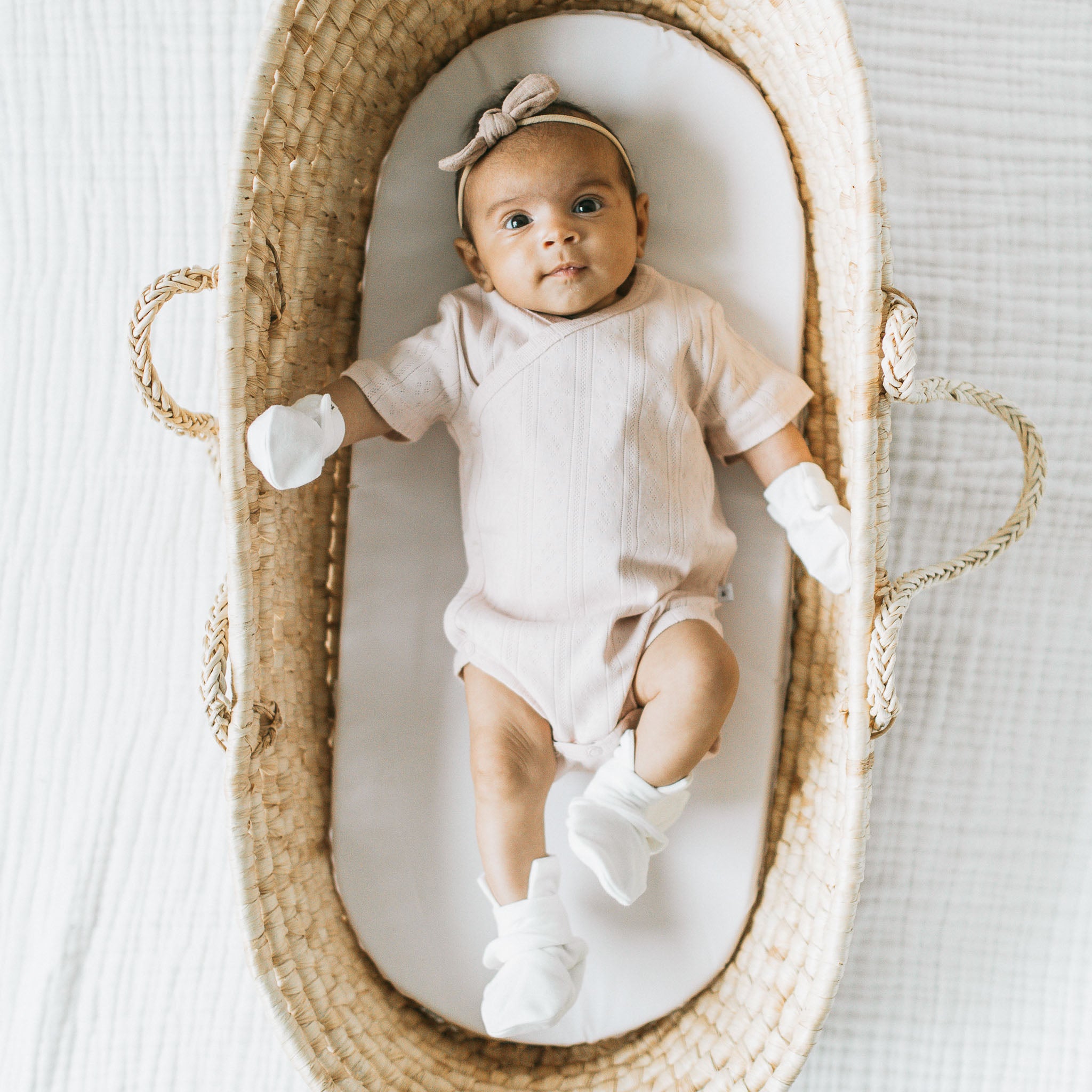 Pointelle Kimono - Blush