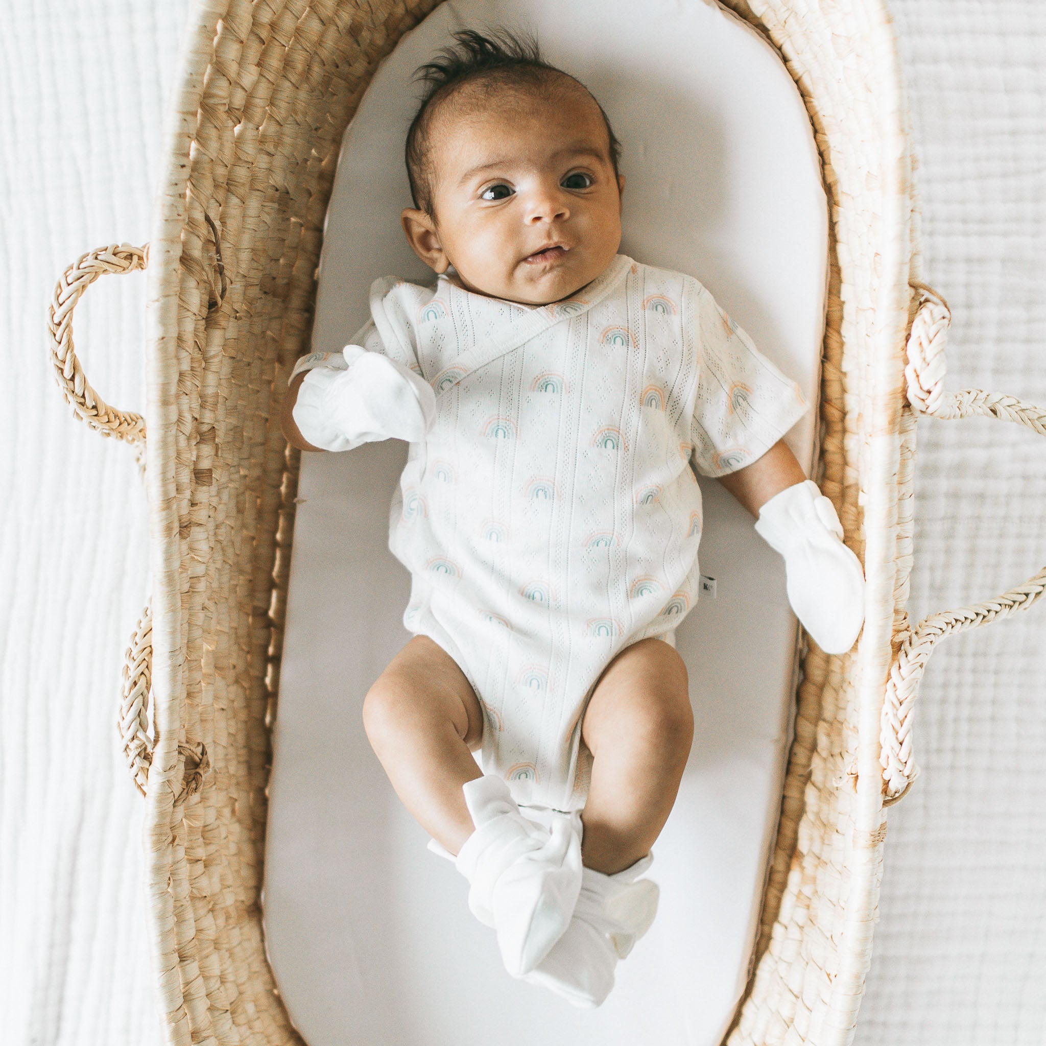 Pointelle Kimono - Rainbow Dream