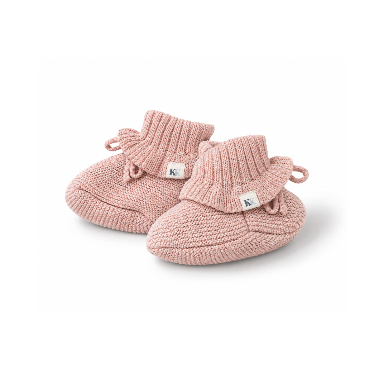 Knit Frill Booties - Dusk