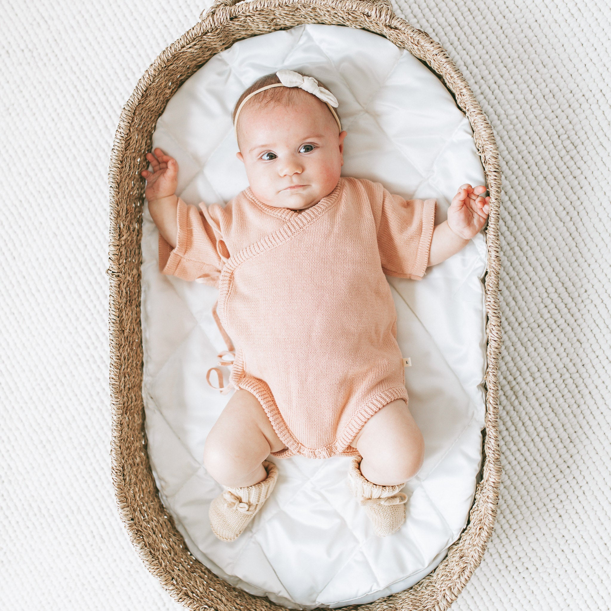 Knit Kimono-Muted Blush