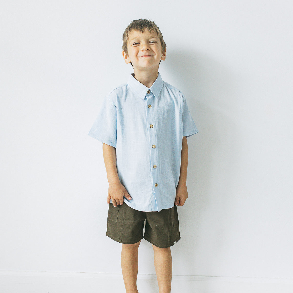 Linen Shirt - Grey Mist