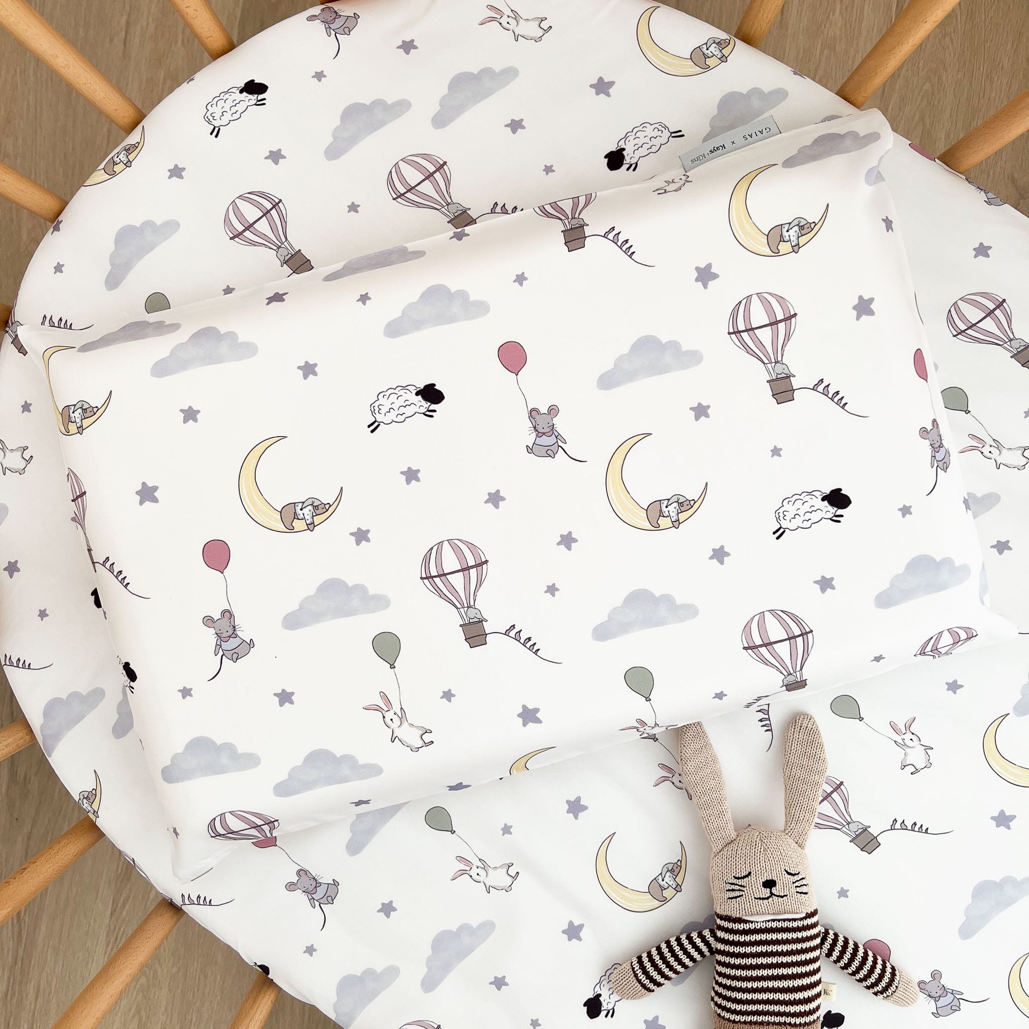Bamboo Crib Sheet - Lullaby Sky