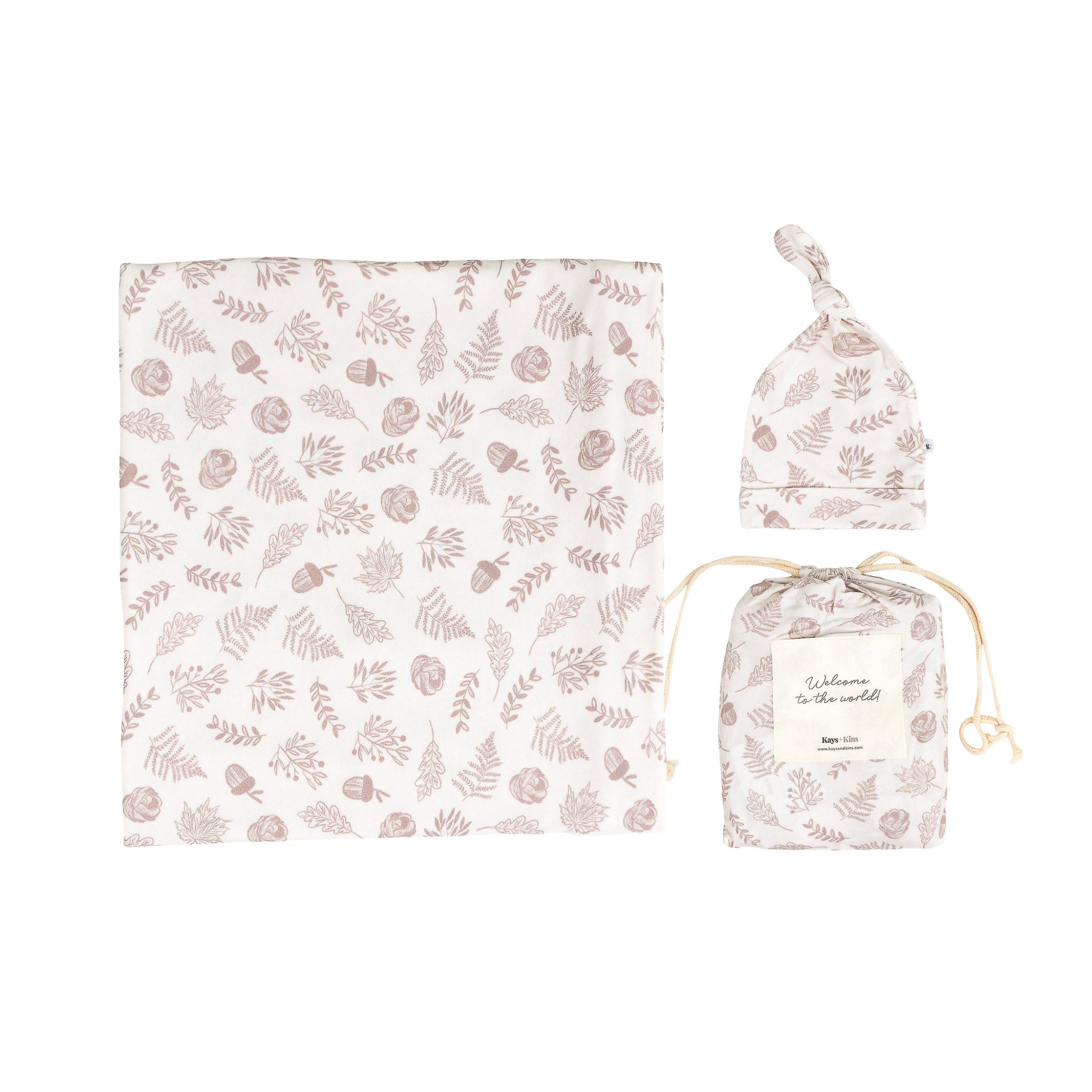 Bamboo Luxe Swaddle Set - Botanical Breeze