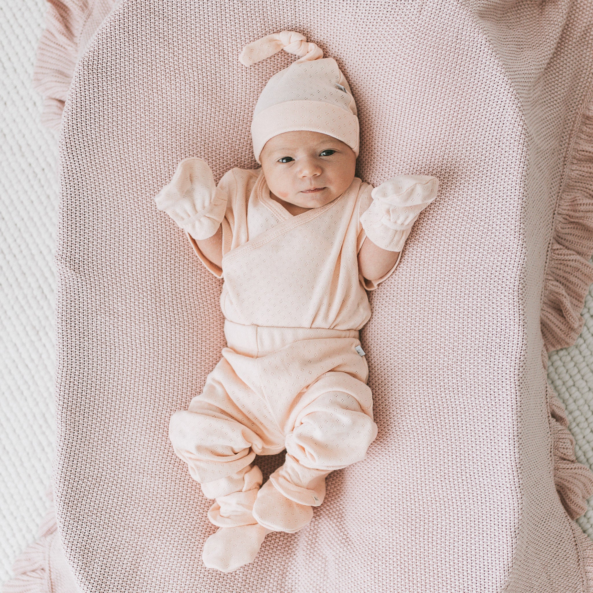 Newborn Kimono Set-Blush Taupe