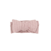 Pointelle Topknot - Mauve