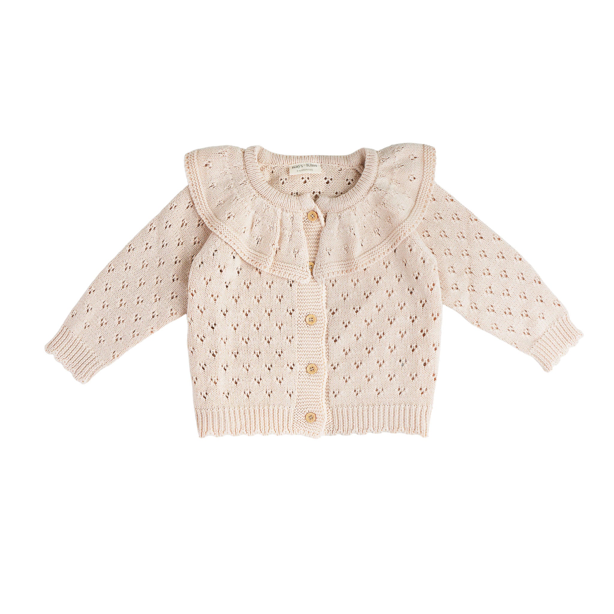 Poppy Collar Cardigan - Beige