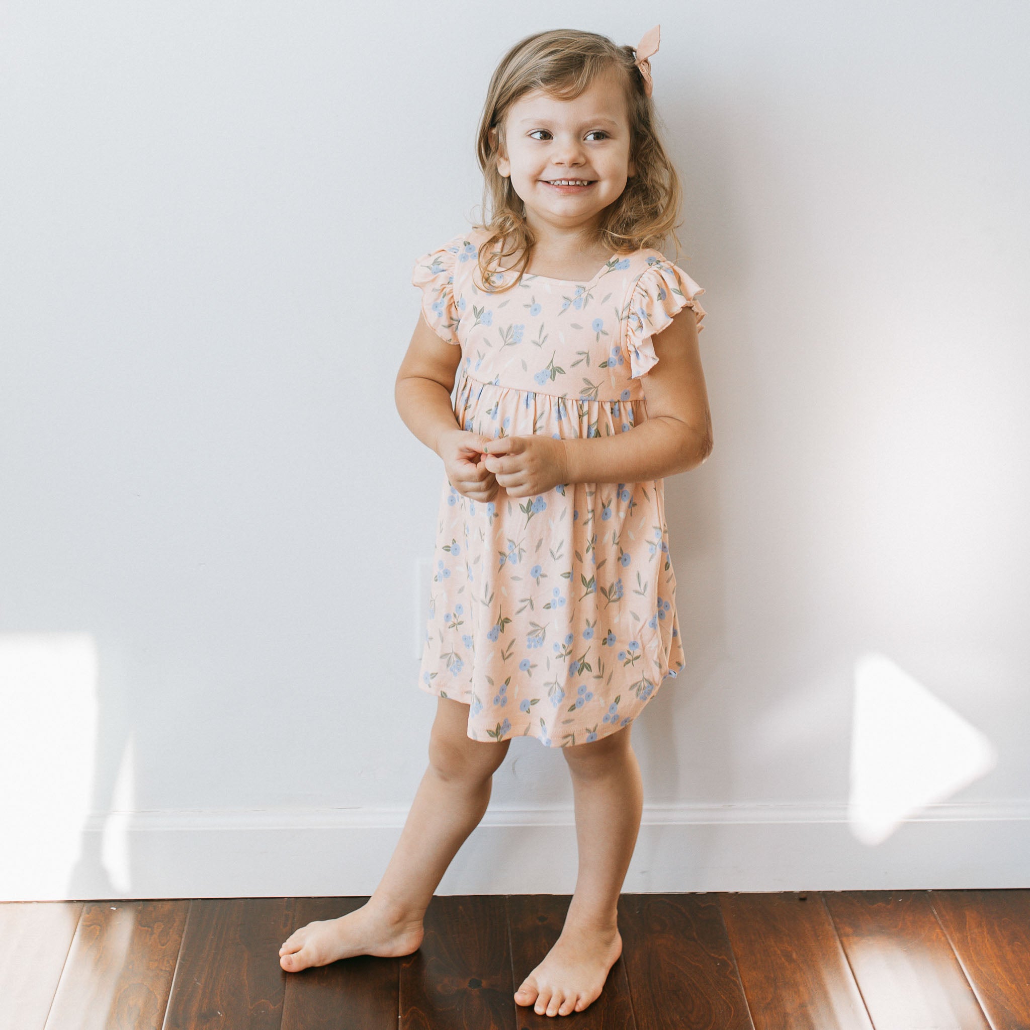 Ruffled Dress - Huckleberry