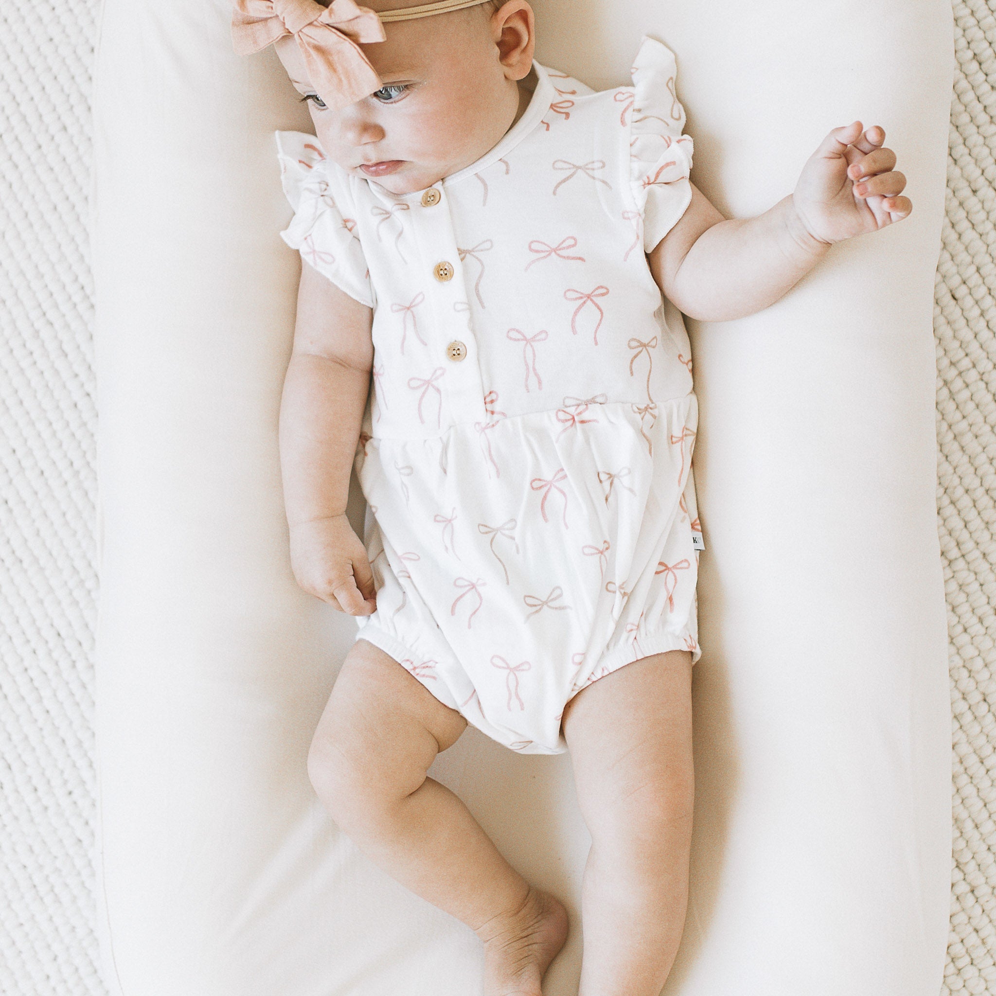 Ruffle Bubble Romper - Ribbons