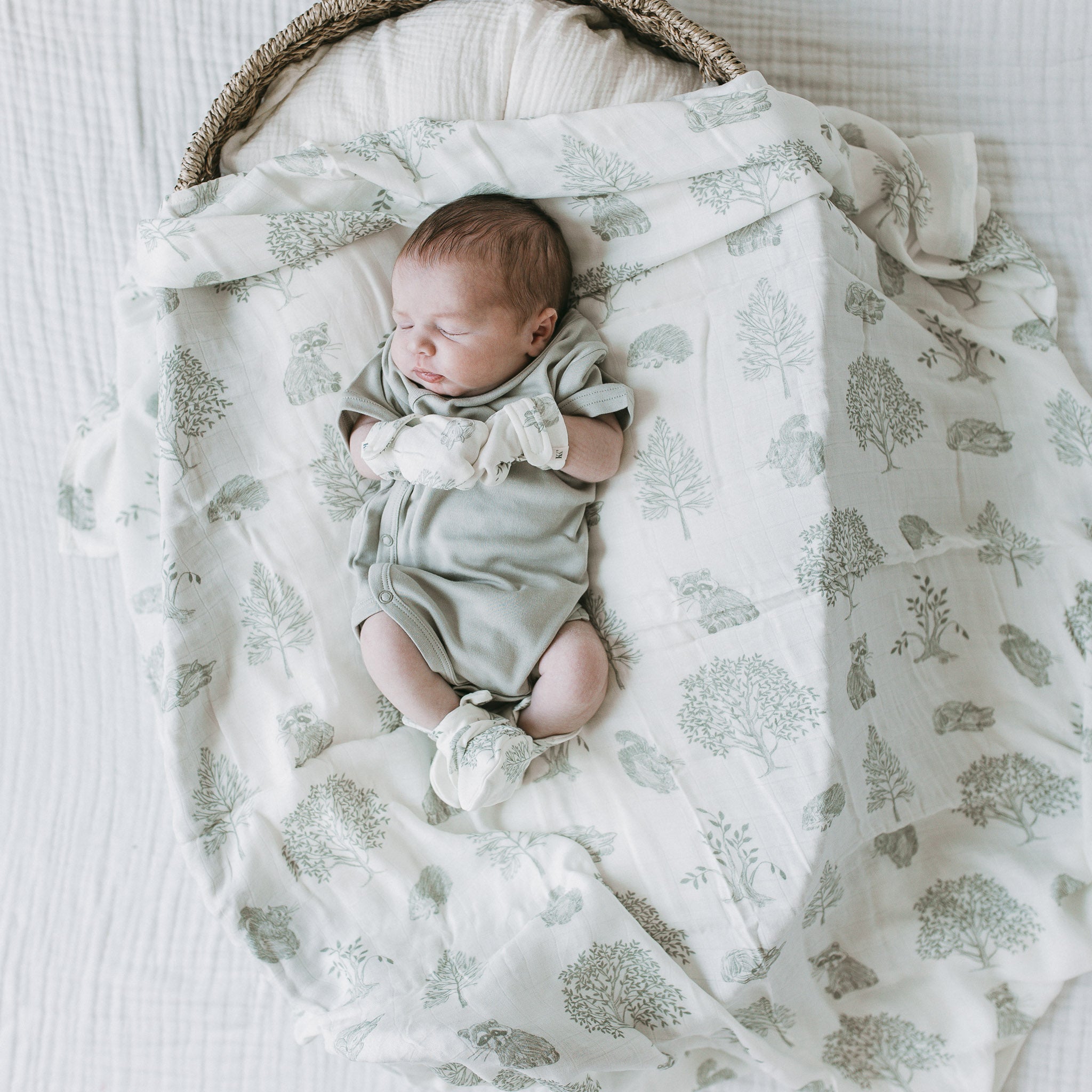 Bamboo Swaddle - Woodland