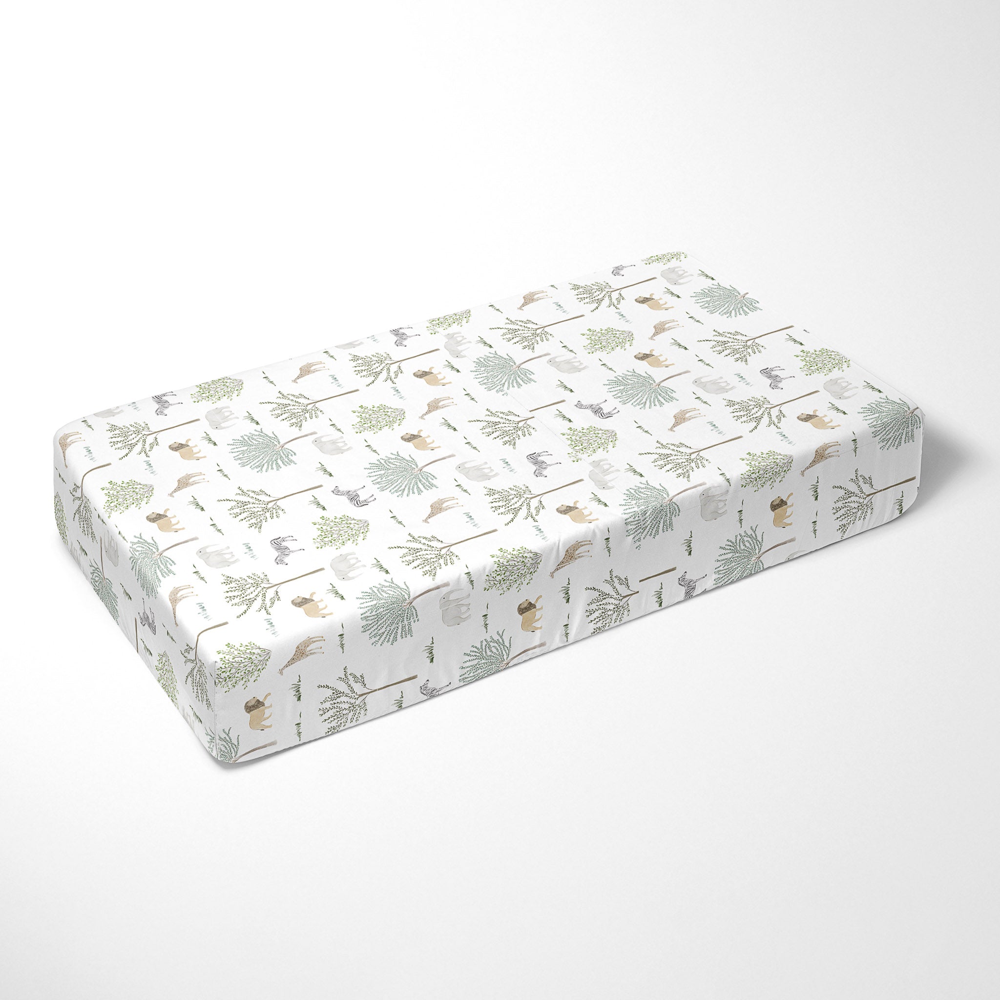 Bamboo Crib Sheet - Safari Wonders