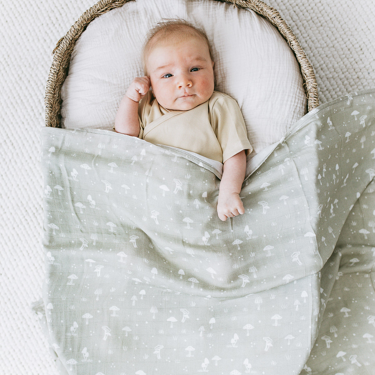 Bamboo Swaddle - Mosswood