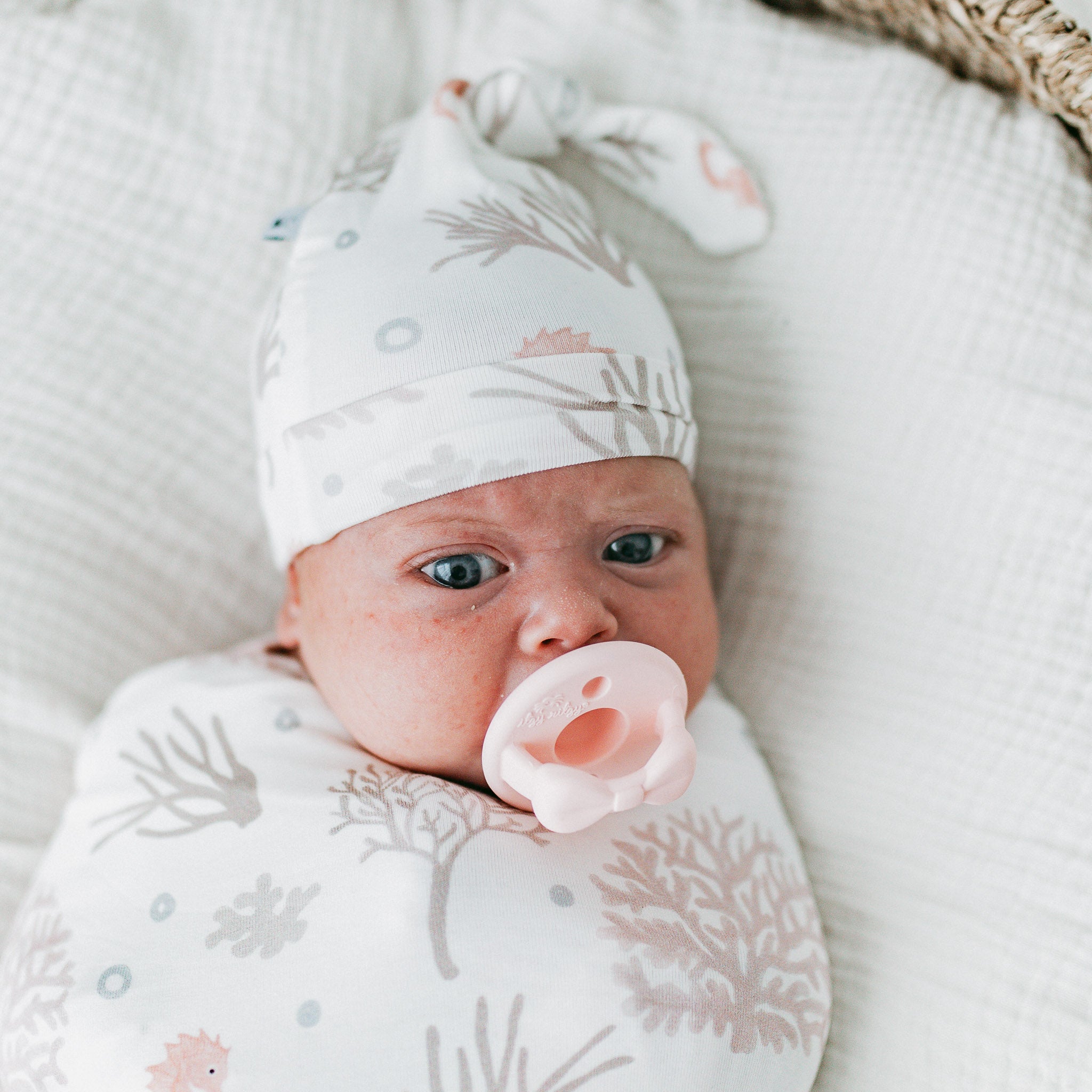 Bamboo Luxe Swaddle Set -Seahorse Cove