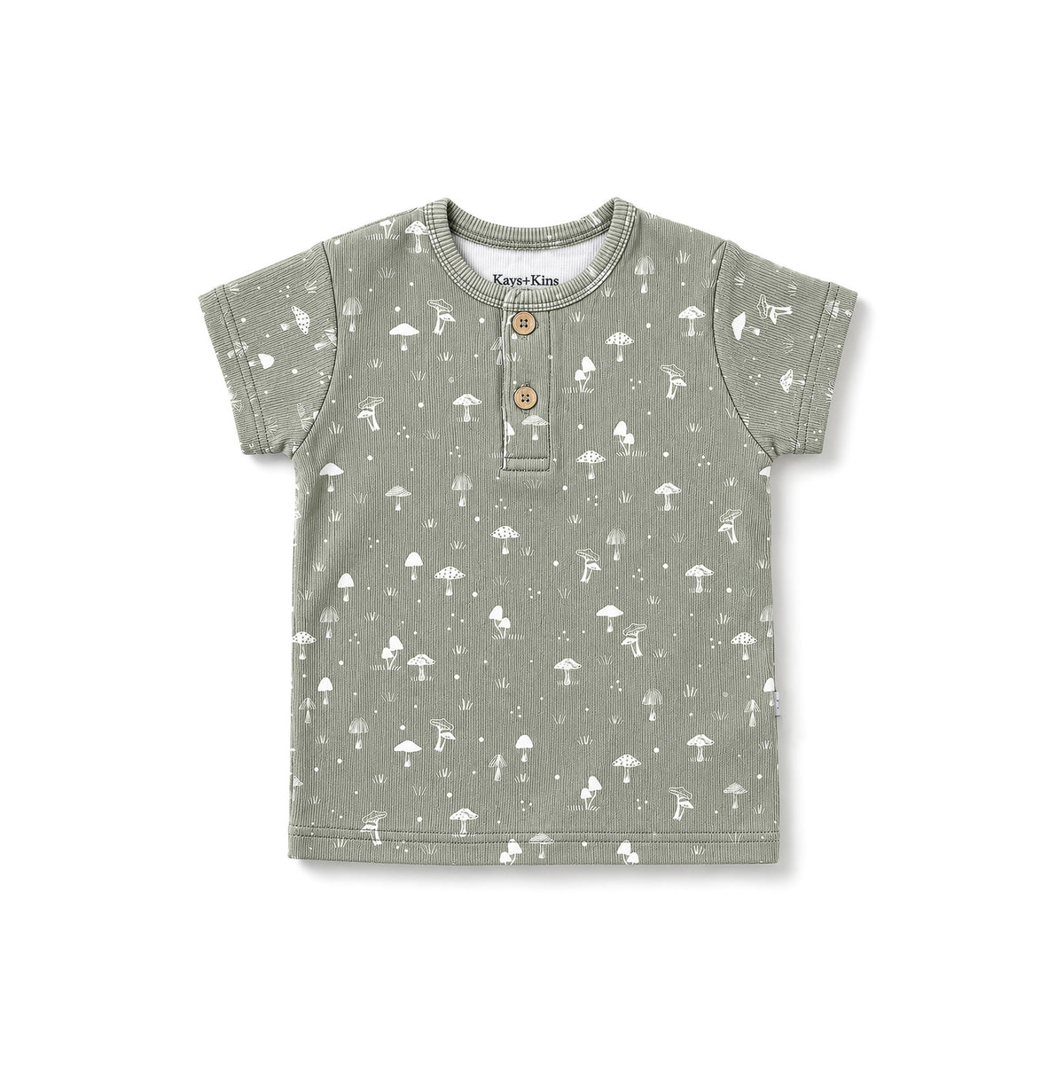 Henley Tee - Mosswood