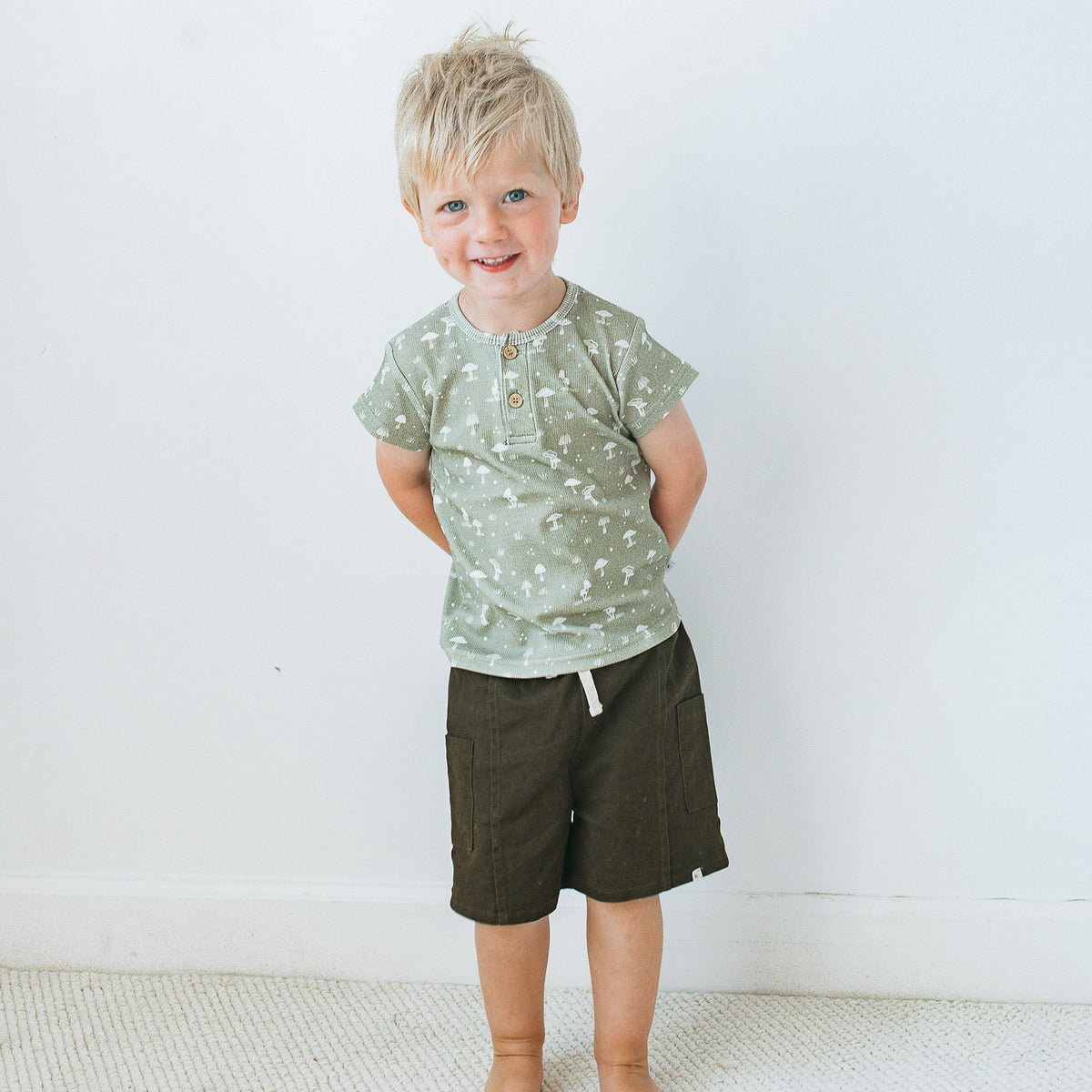 Henley Tee - Mosswood