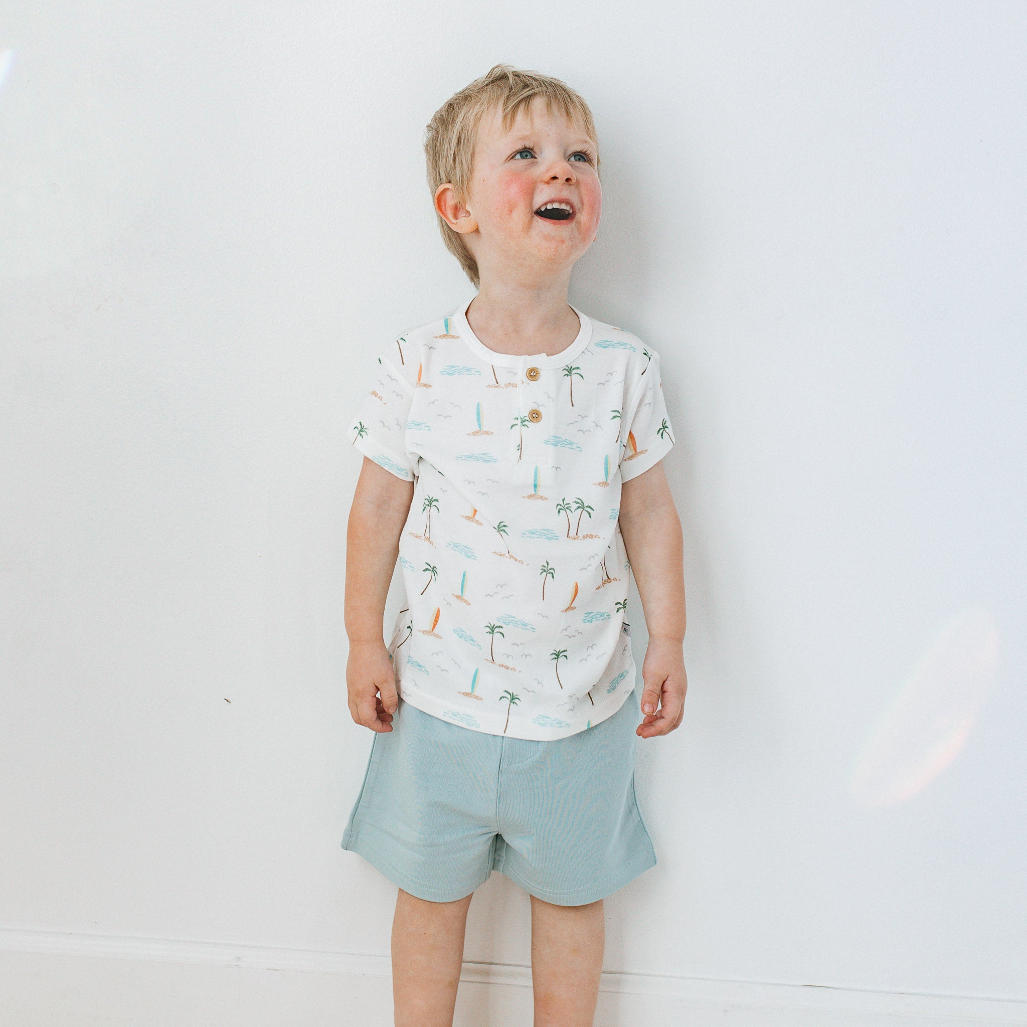 Henley Tee - Surf Side