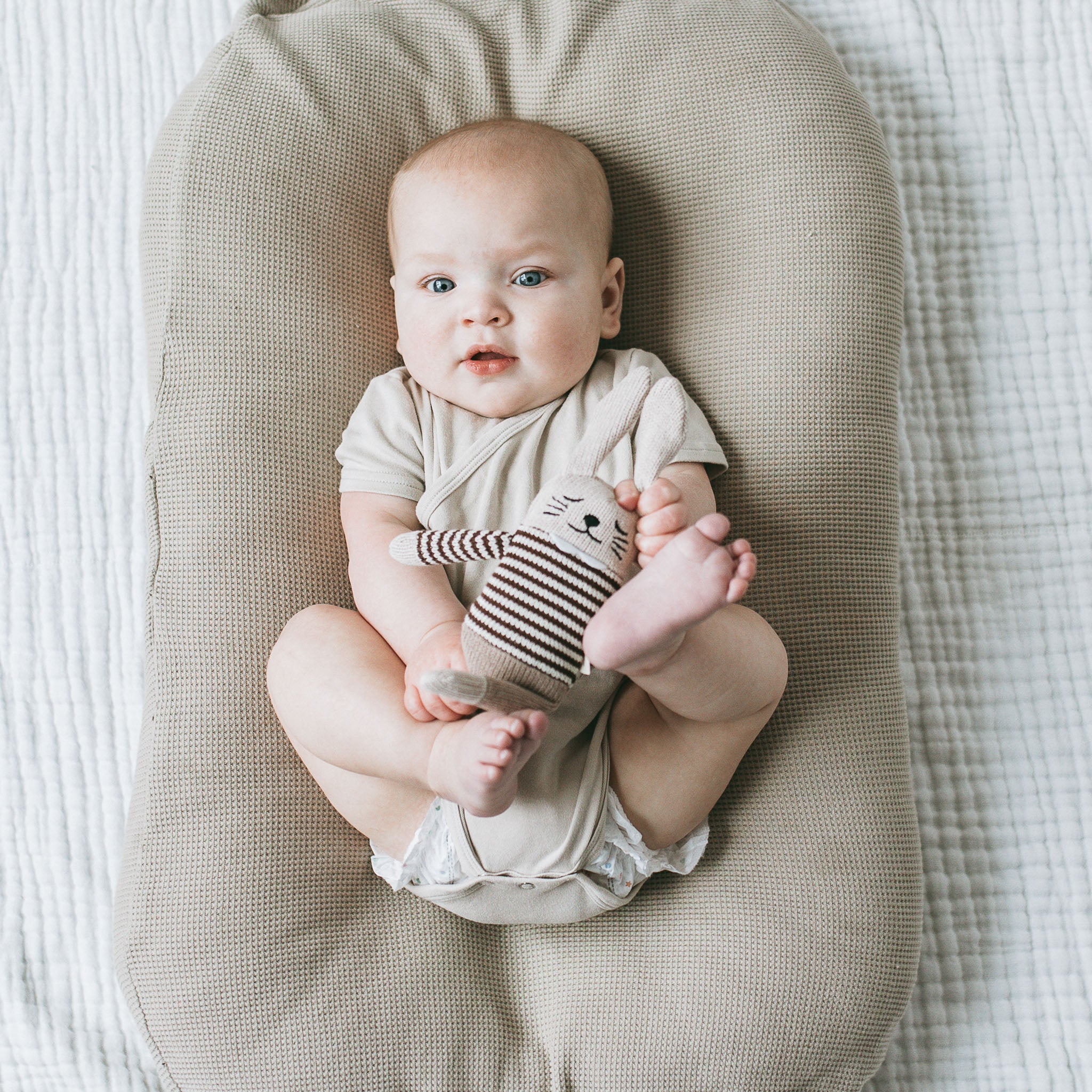 Sensory Knit Bunny - Theo