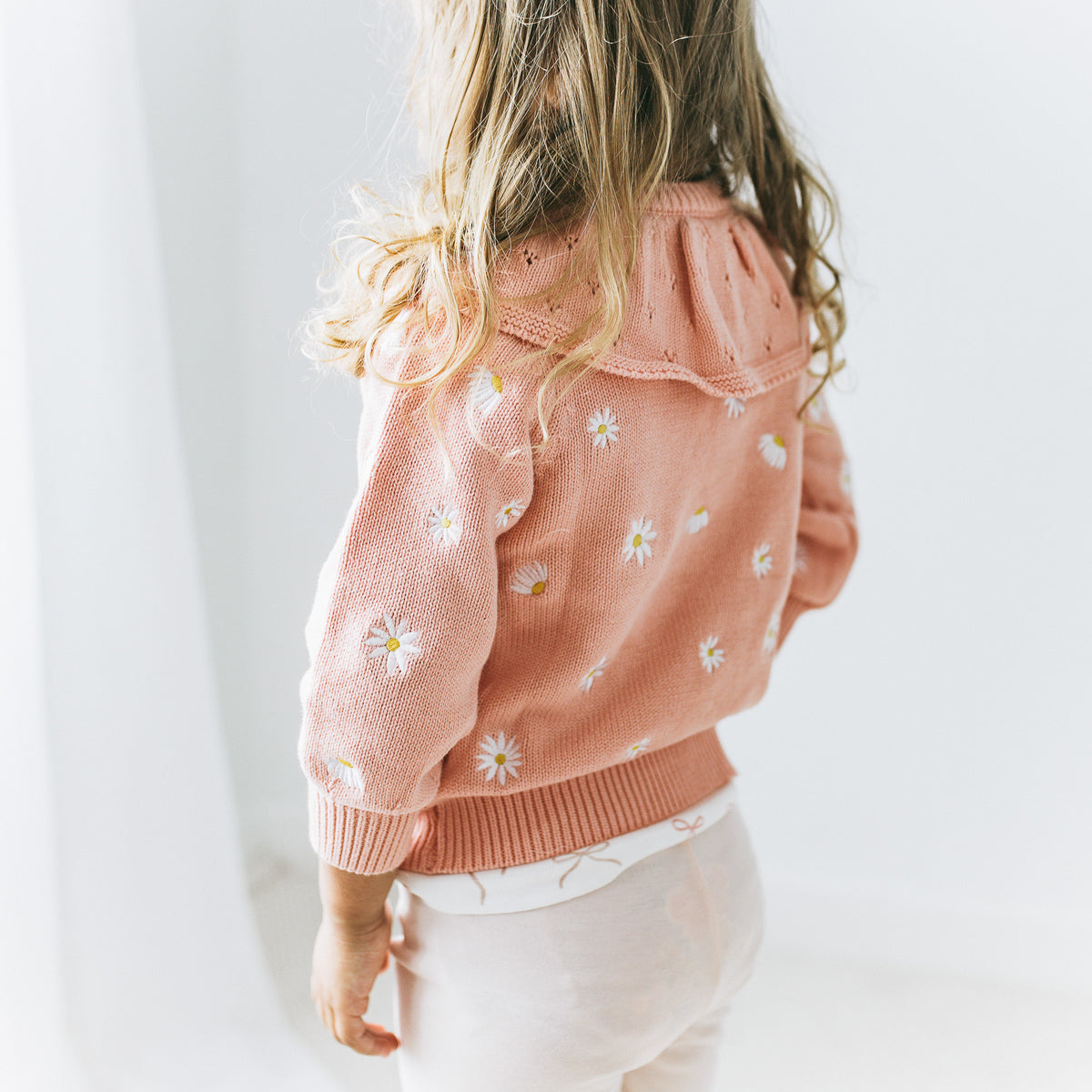 Embroidered Cardigan - Daisies