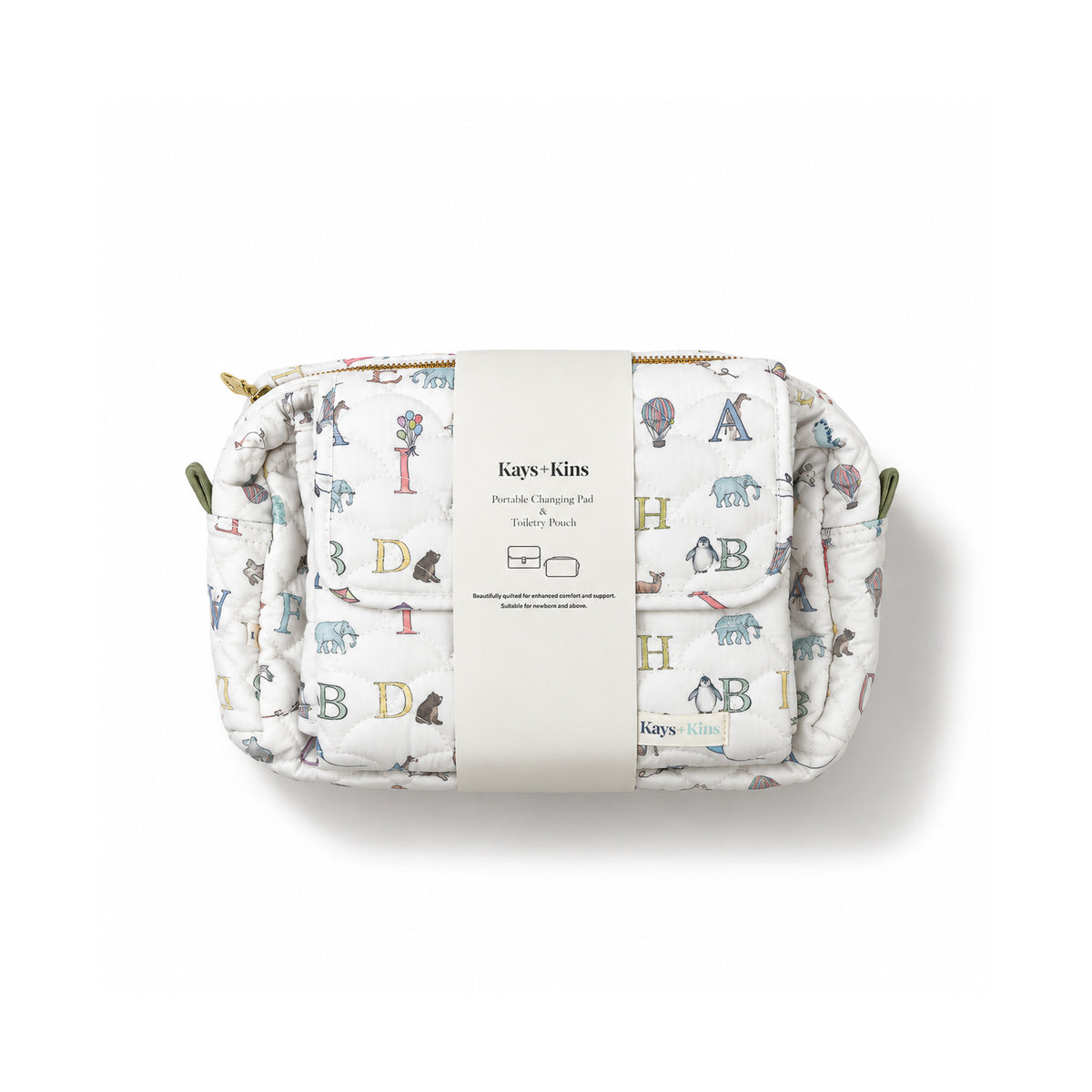 Portable Changing Pad - Letter Animal