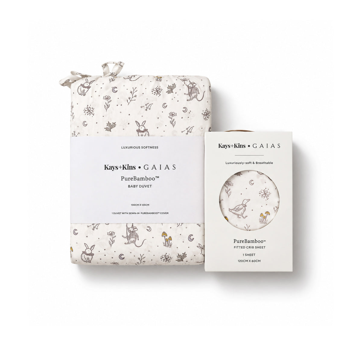 Duvet + Fitted Crib Sheet Set - Enchanted Eve