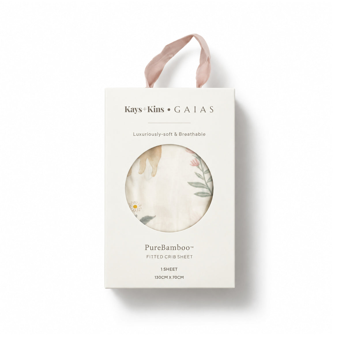 Bamboo Crib Sheet - Woodland Citrus