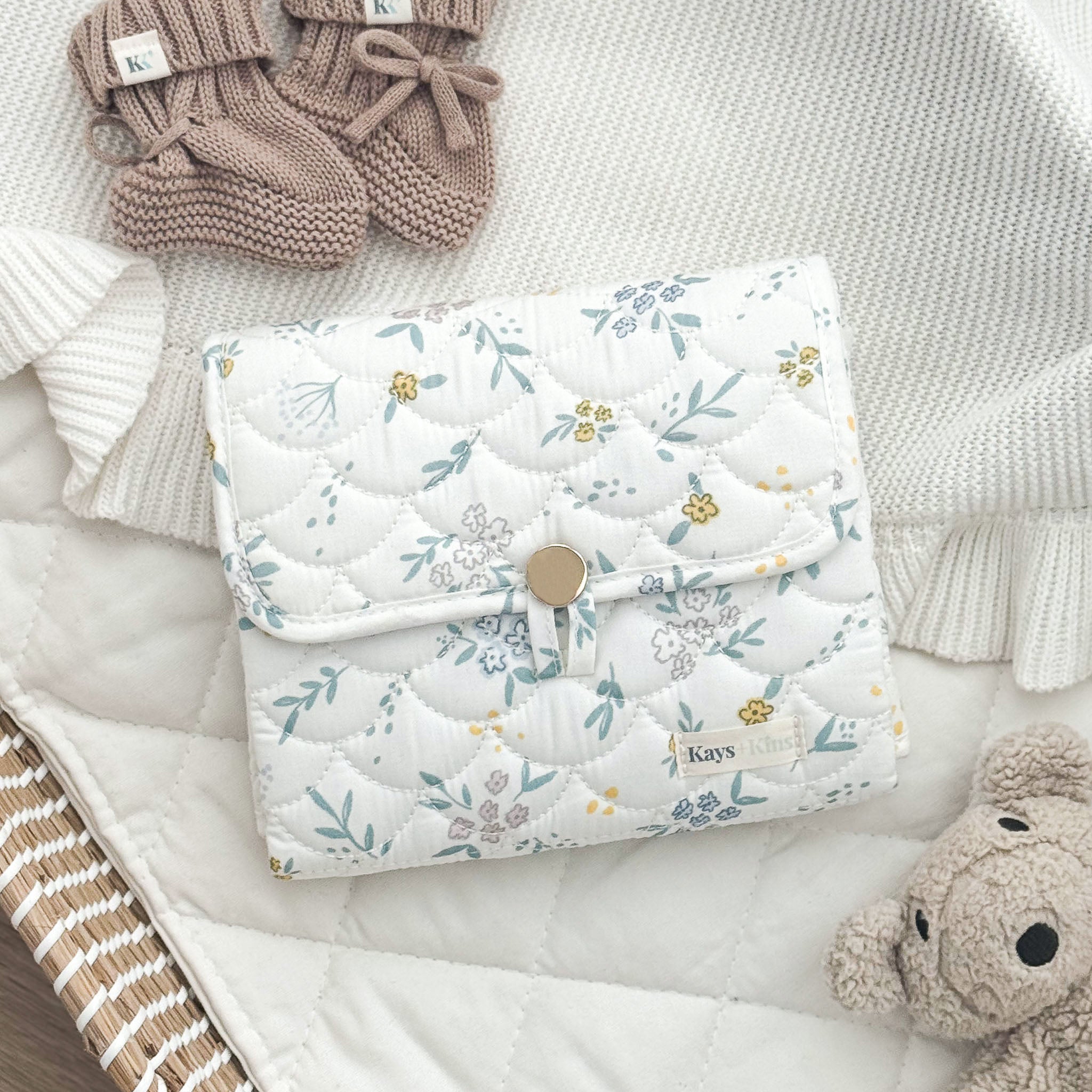 Portable Changing Pad - Bloomlet (Without Pouch)