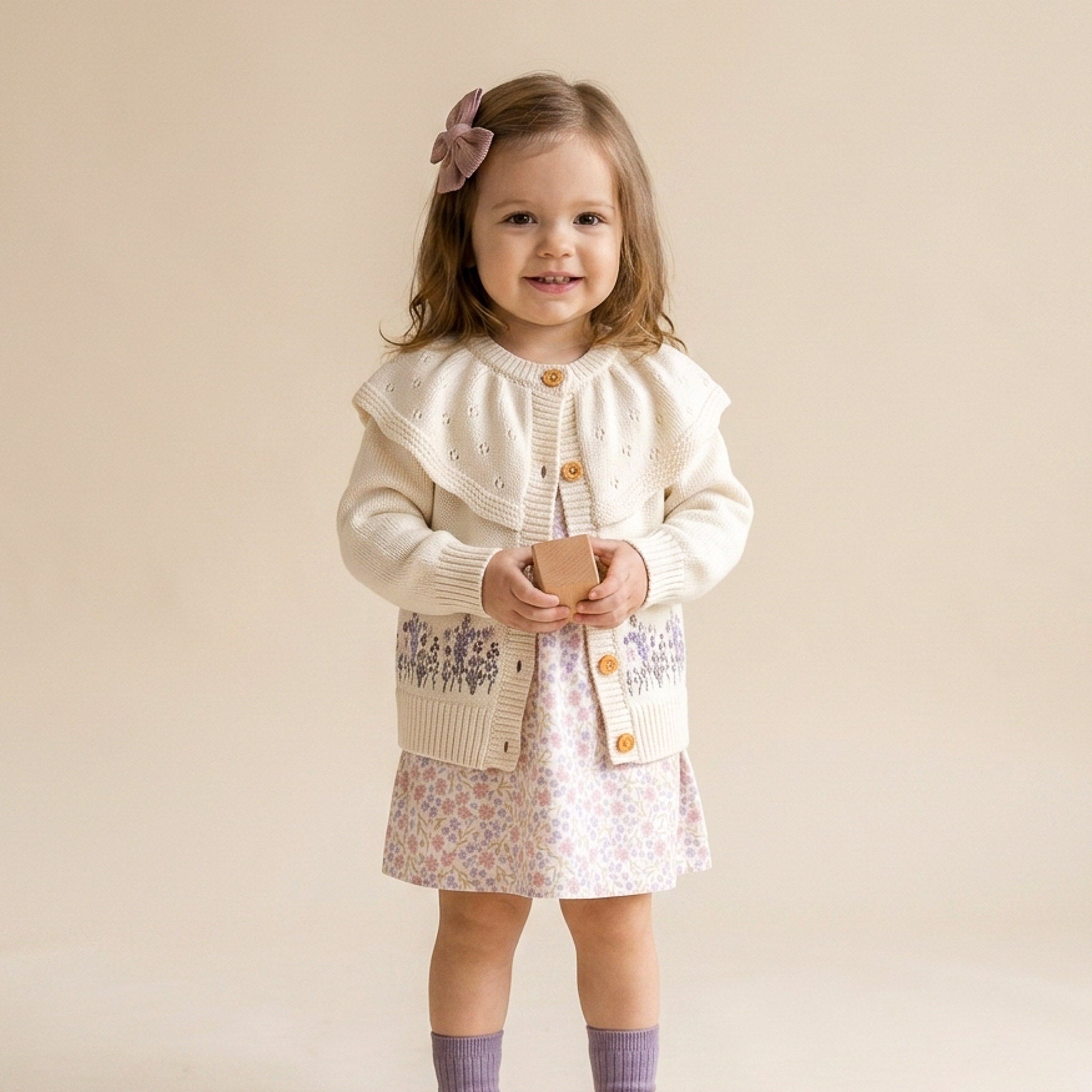 Embroidered Cardigan - Florelle